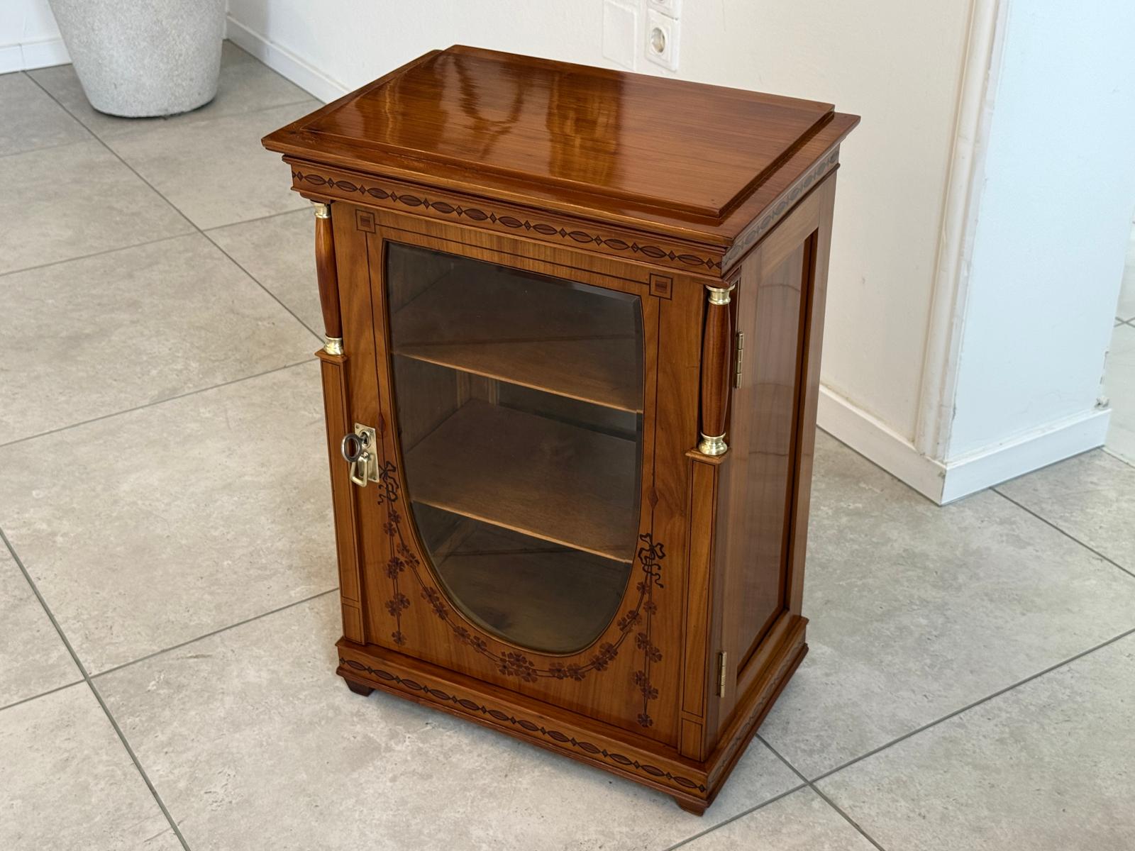 Sale Empire Säulen Bücherschrank Vitrinenschrank Restauriert D2873