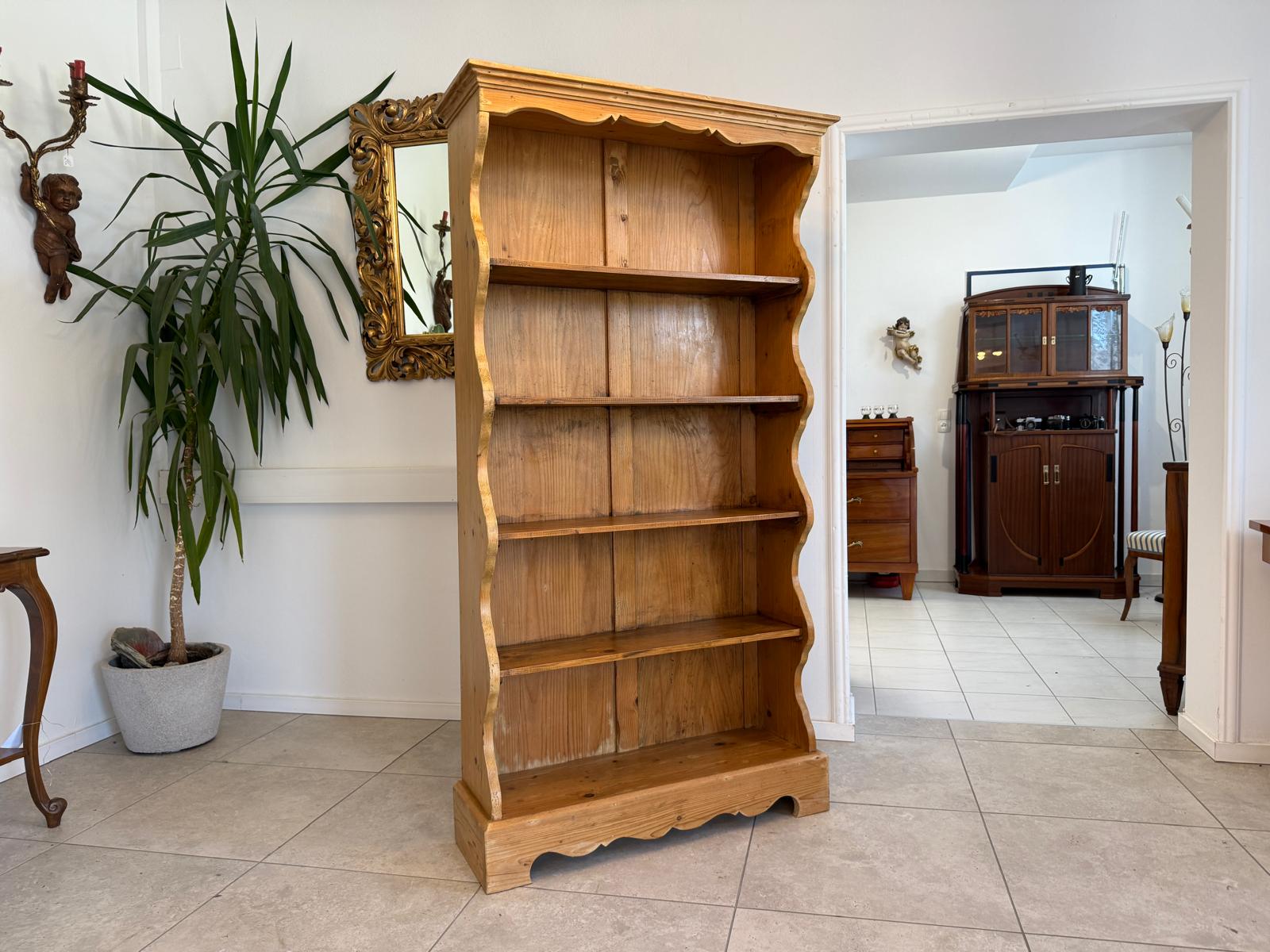 Altes Bauernregal Bücherregal Stellage Bauernschrank Naturholzmöbel G1830