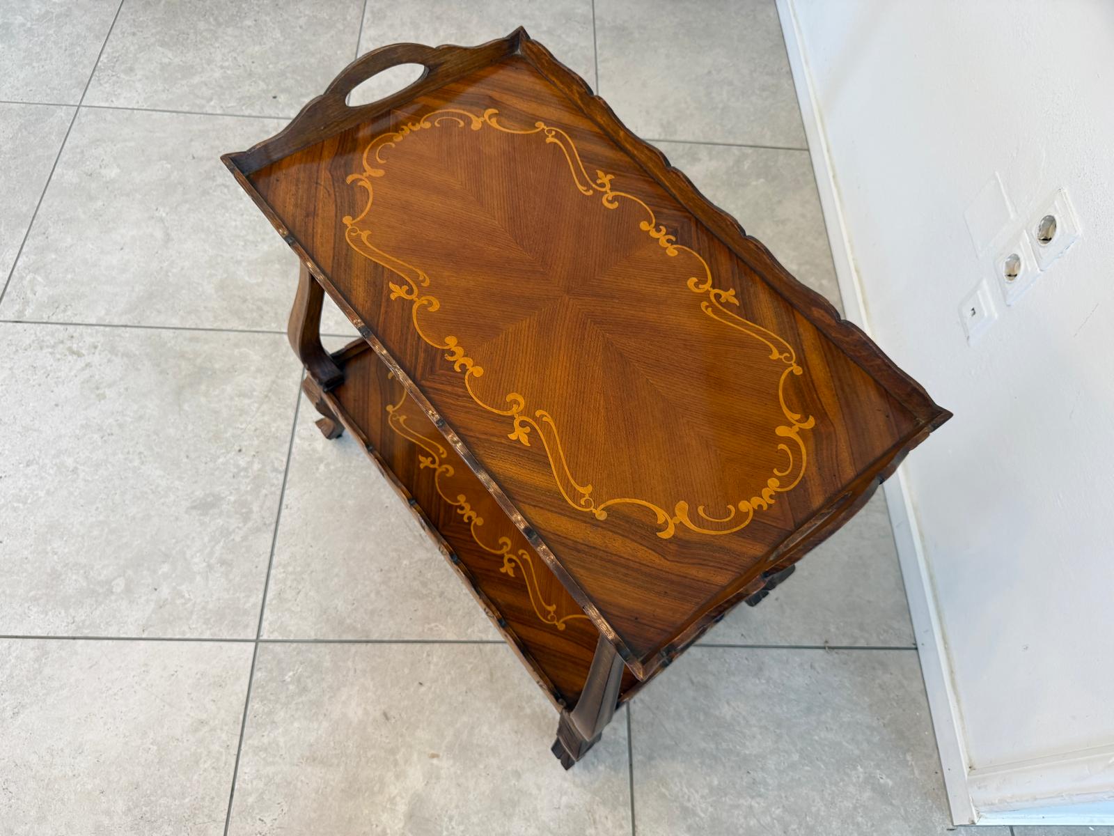 Serviertisch Frühstückstisch Servierwaggerl Barockstil D2811