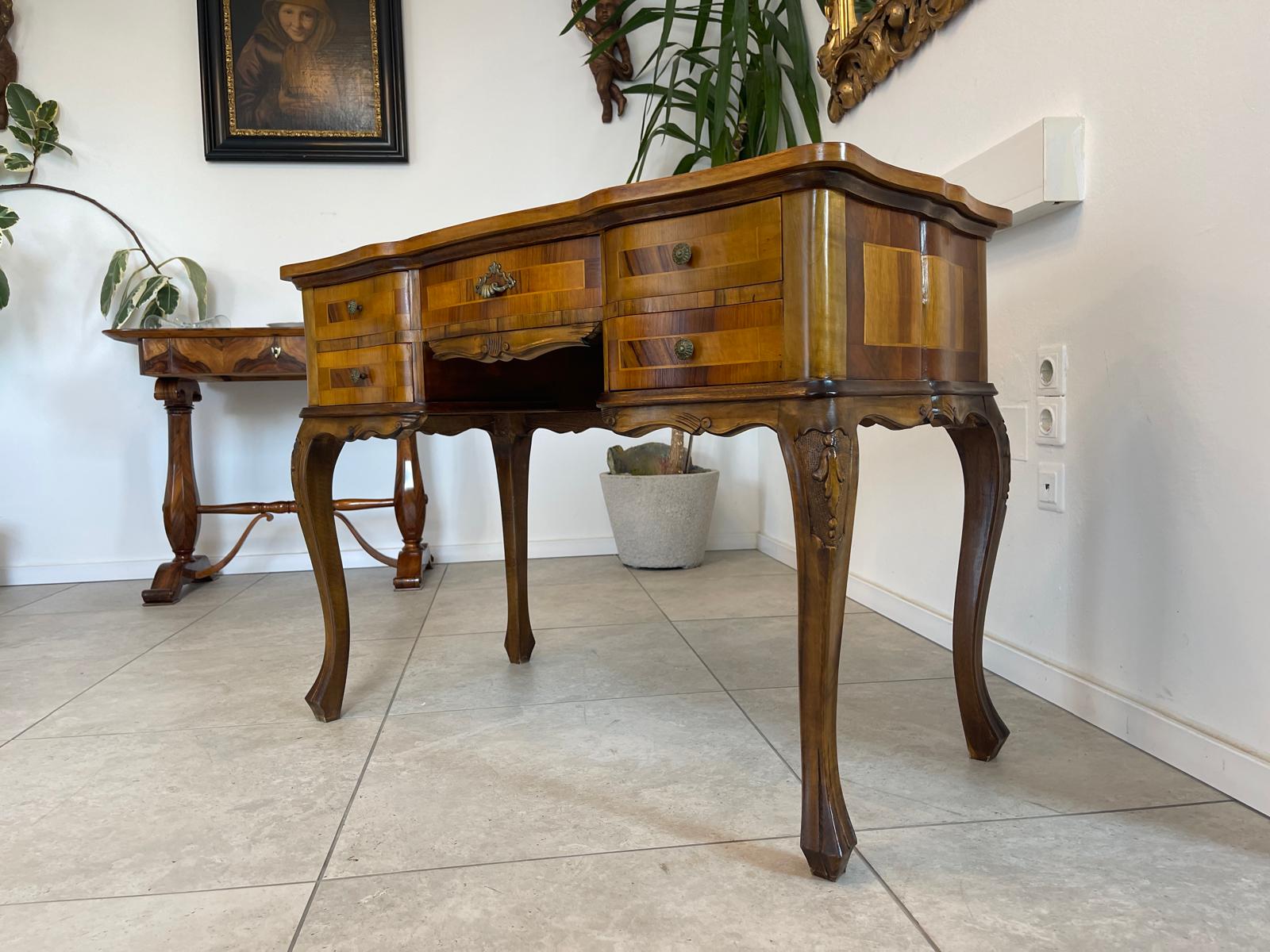 Sekretär Schreibtisch Barockstil Herrenschreibtisch Stilmöbel G1594