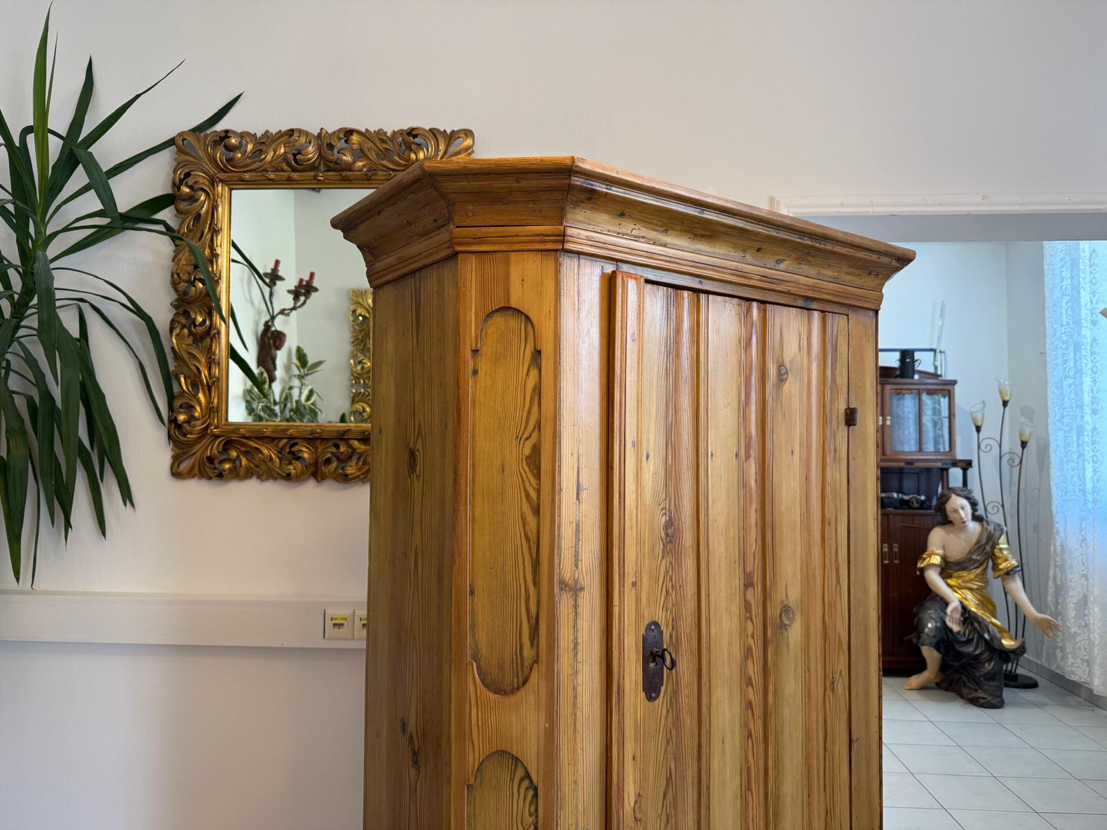 Biedermeier Bauernschrank Naturholzschrank Antiquität G1932