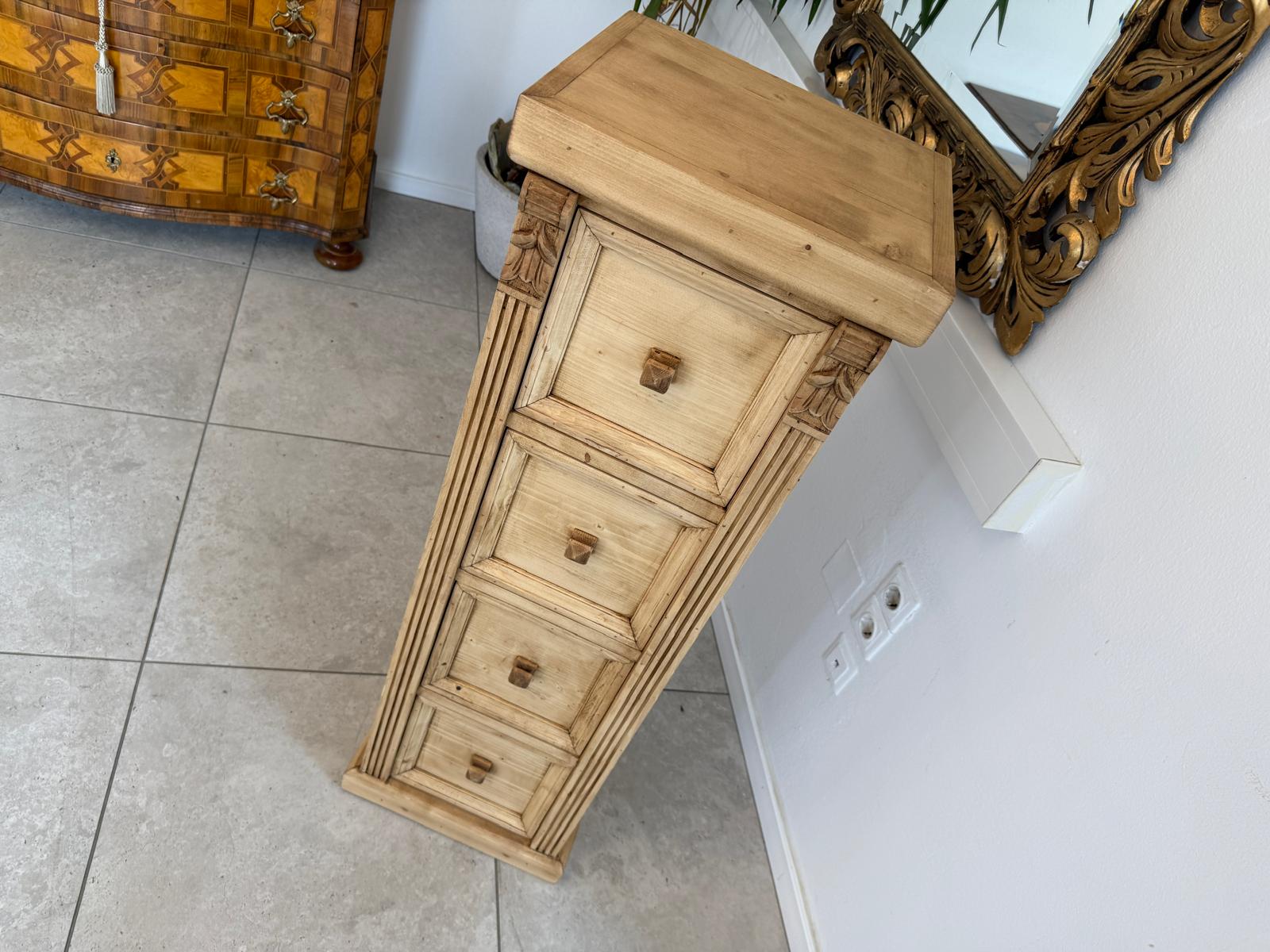 Massivholzkommode Rustikal Fichtenholz Ladenkommode Weichholz D2672
