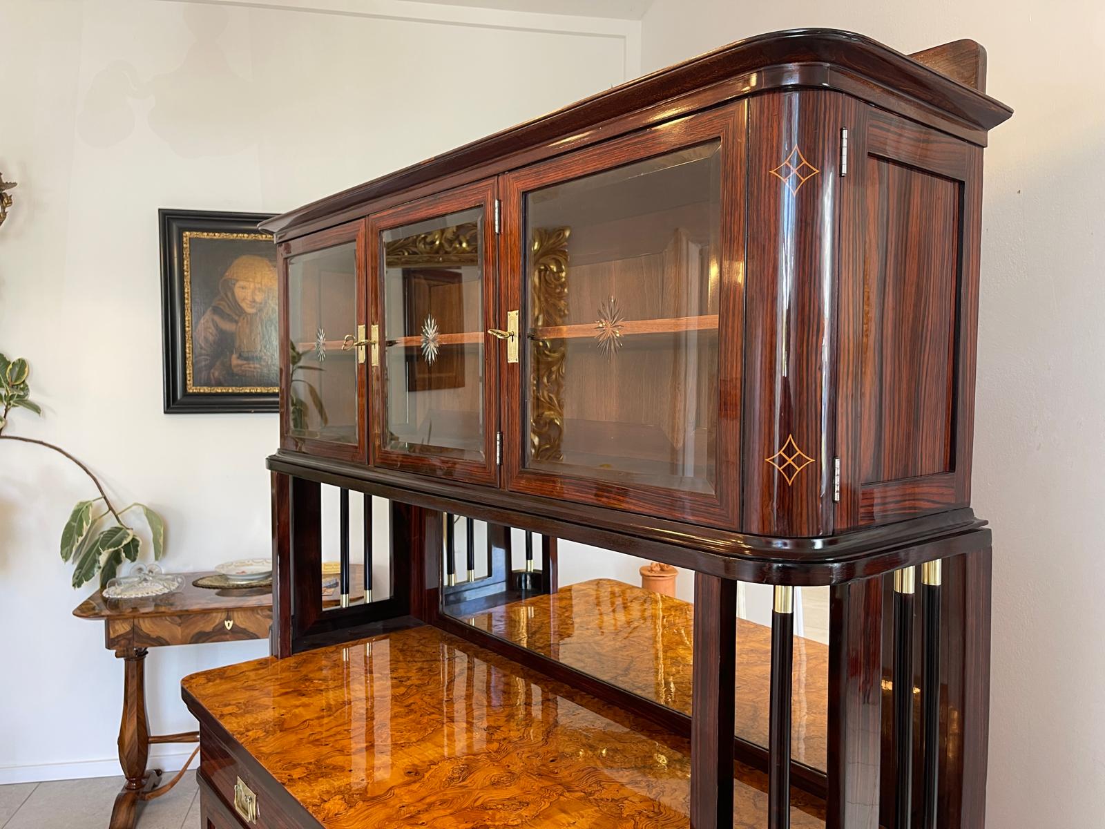 SALE Restauriertes Jugendstil Kredenz Etagere  Bücherschrank Traum Antiquität G1444