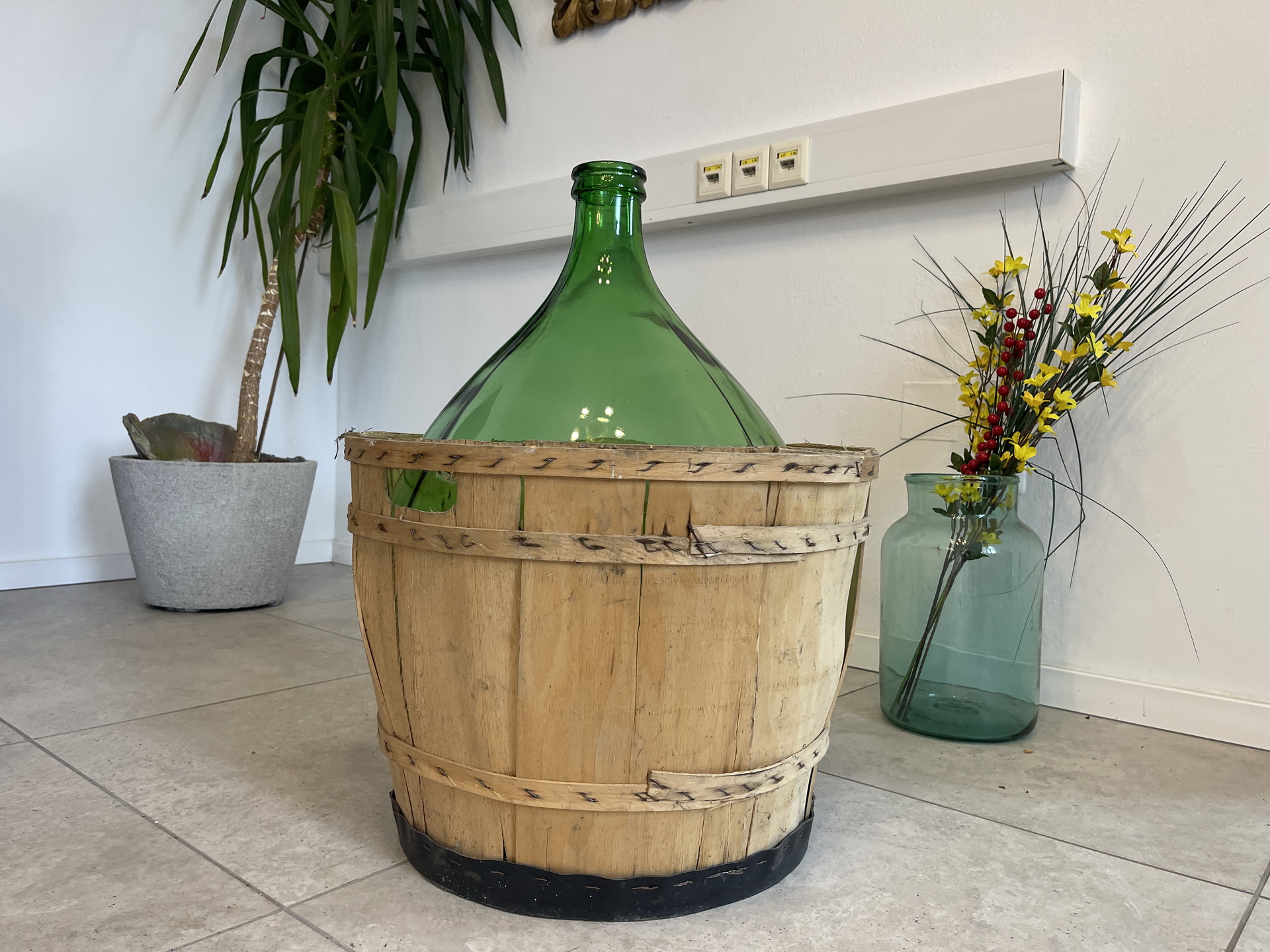 IMG_4337IPX0tKk7TzvFc Alte Ballonflasche Weinballon, Gärballon, Ballonflasche A4717