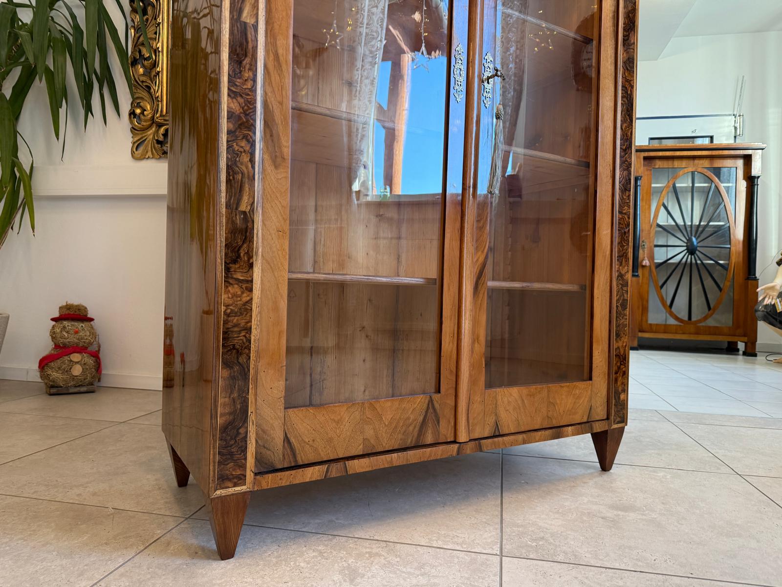 SALE Restaurierte Biedermeier Vitrine Bücherschrank Sammlervitrine Antiquität G2346