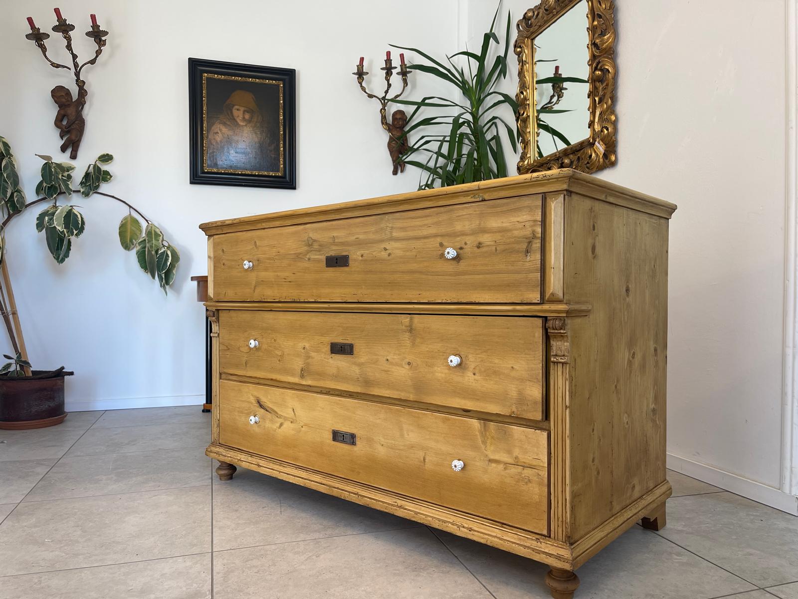 Restaurierte Biedermeier Kommode Ladenkommode Bauernmöbel G1276