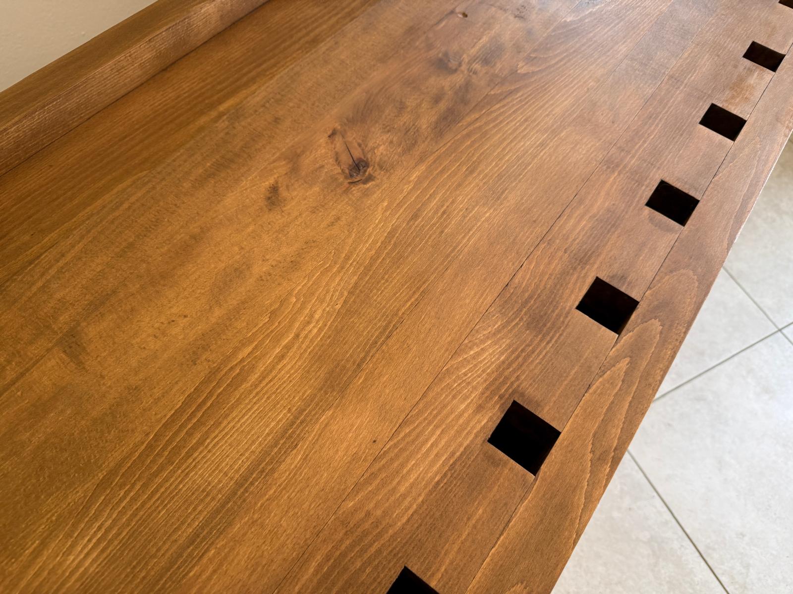 Antike massivholz Hobelbank Werkbank Pult Thresen Landhausmöbel Weichholz  D2276