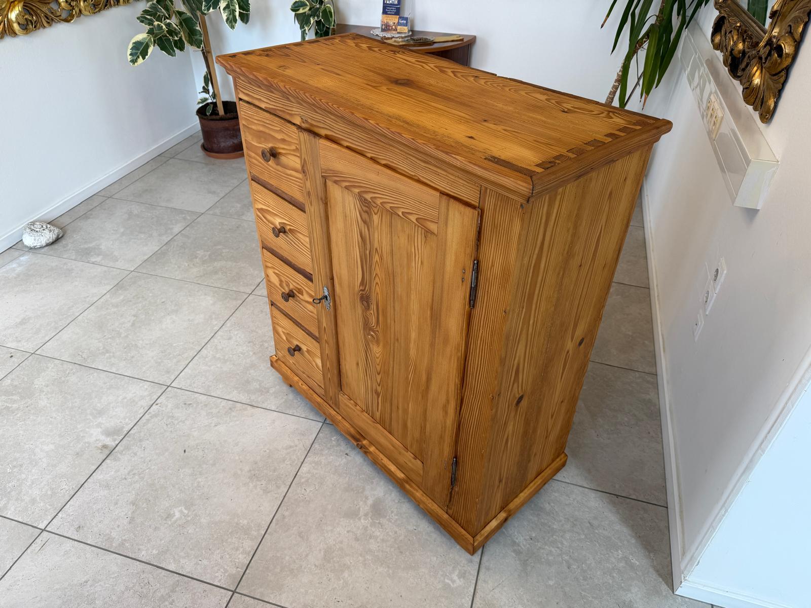 Brotschrank Almerschrank Speiskasten Bauernkasten Naturholzschrank Antik G2170