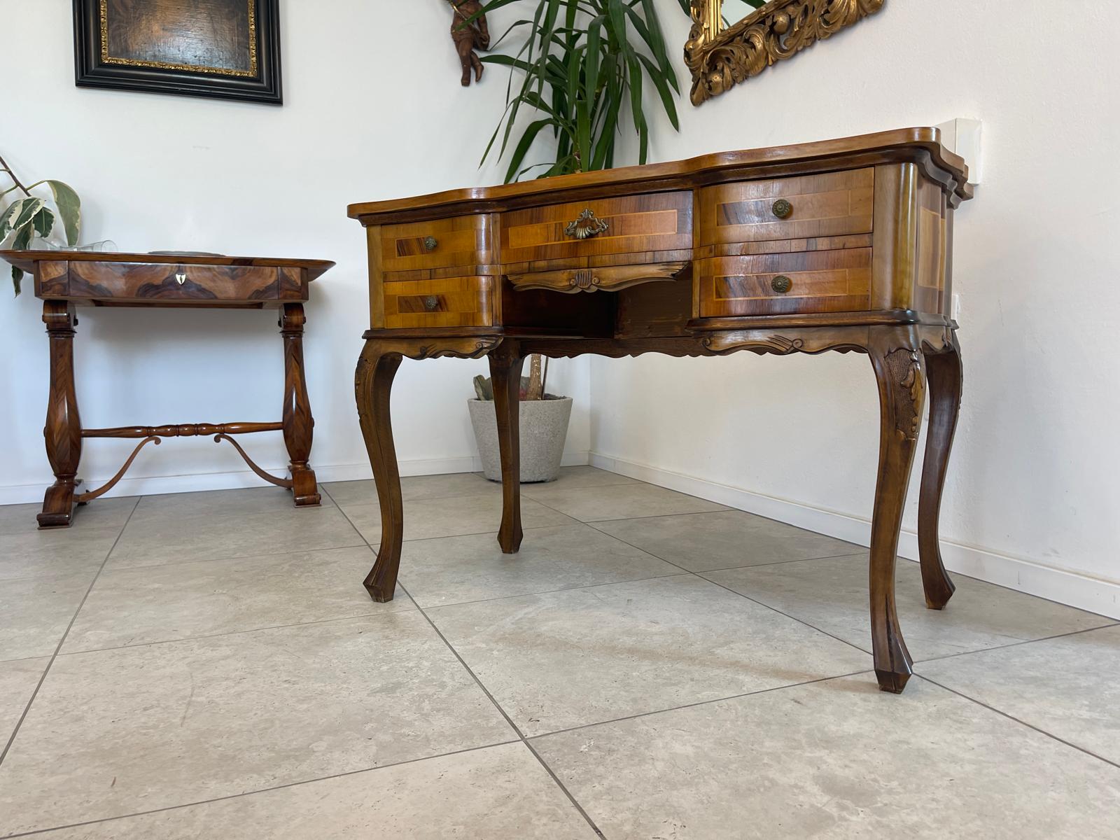 Sekretär Schreibtisch Barockstil Herrenschreibtisch Stilmöbel G1594