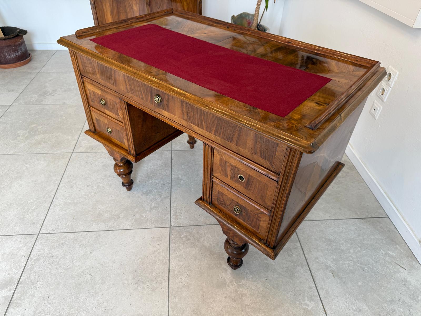 Sale Originaler Gründerzeit Schreibtisch Sekretär Nussholz G1857-1