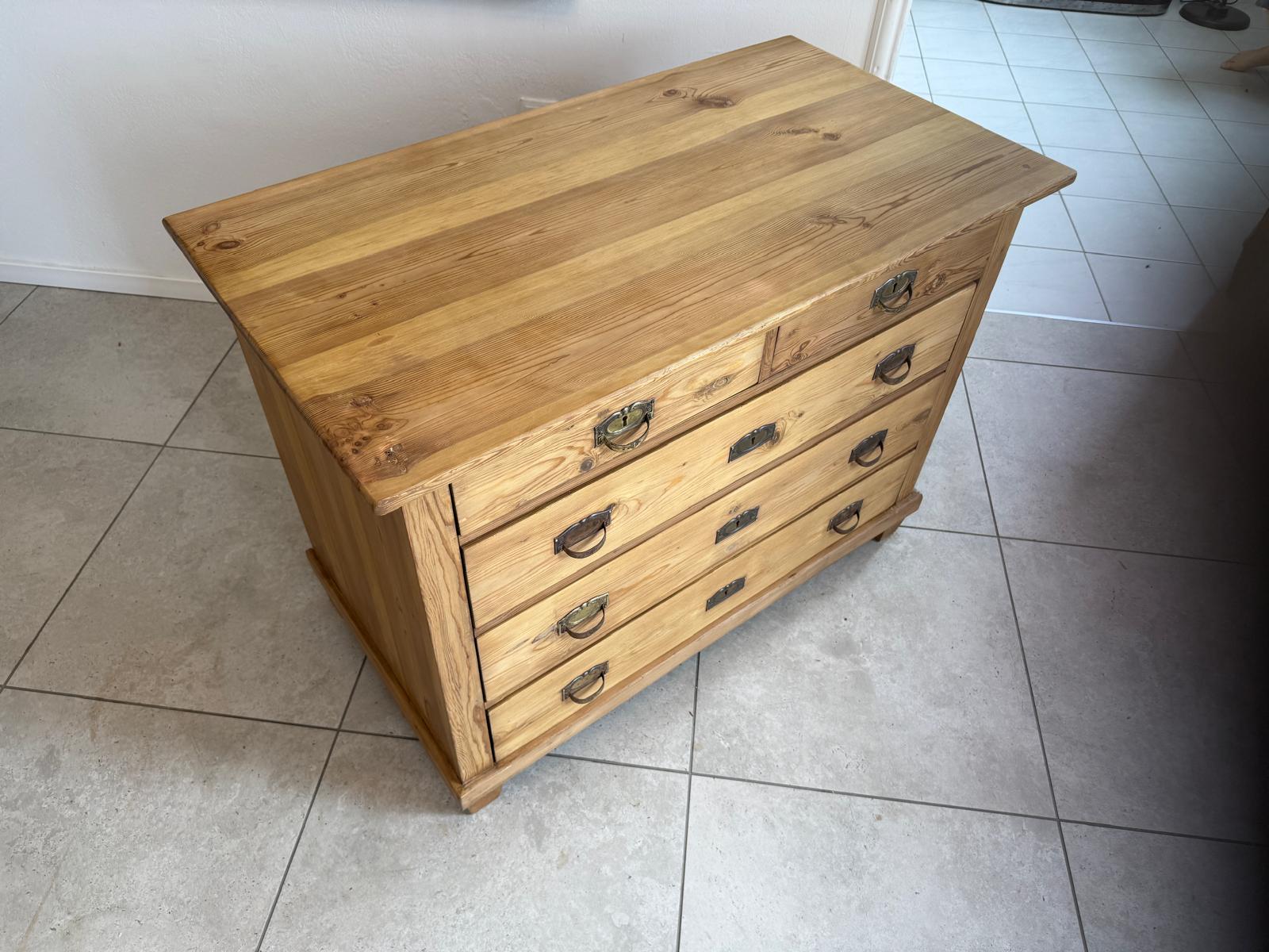 Jugendstil  Kommode 4 Ladenkommode Antik Original D2410