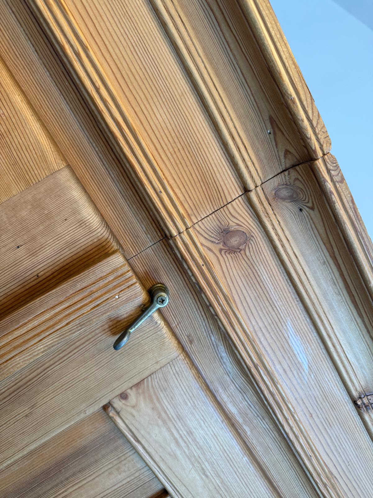 Original Biedermeier Bauernschrank Naturholzschrank Weichholz G2091