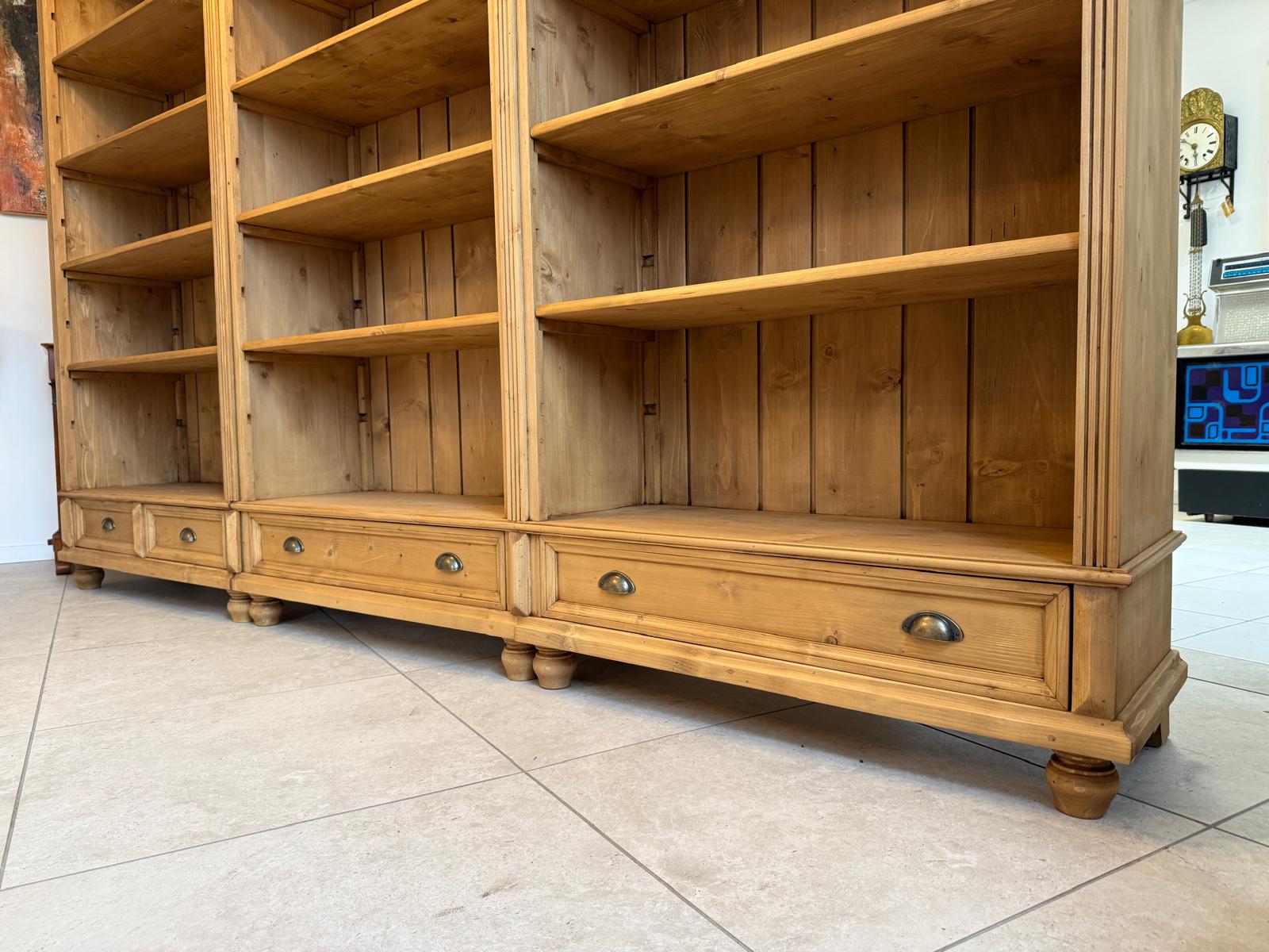 Grosses Bücherregal Stellage Bücherschrank Bauernkasten Bücherwand D1243