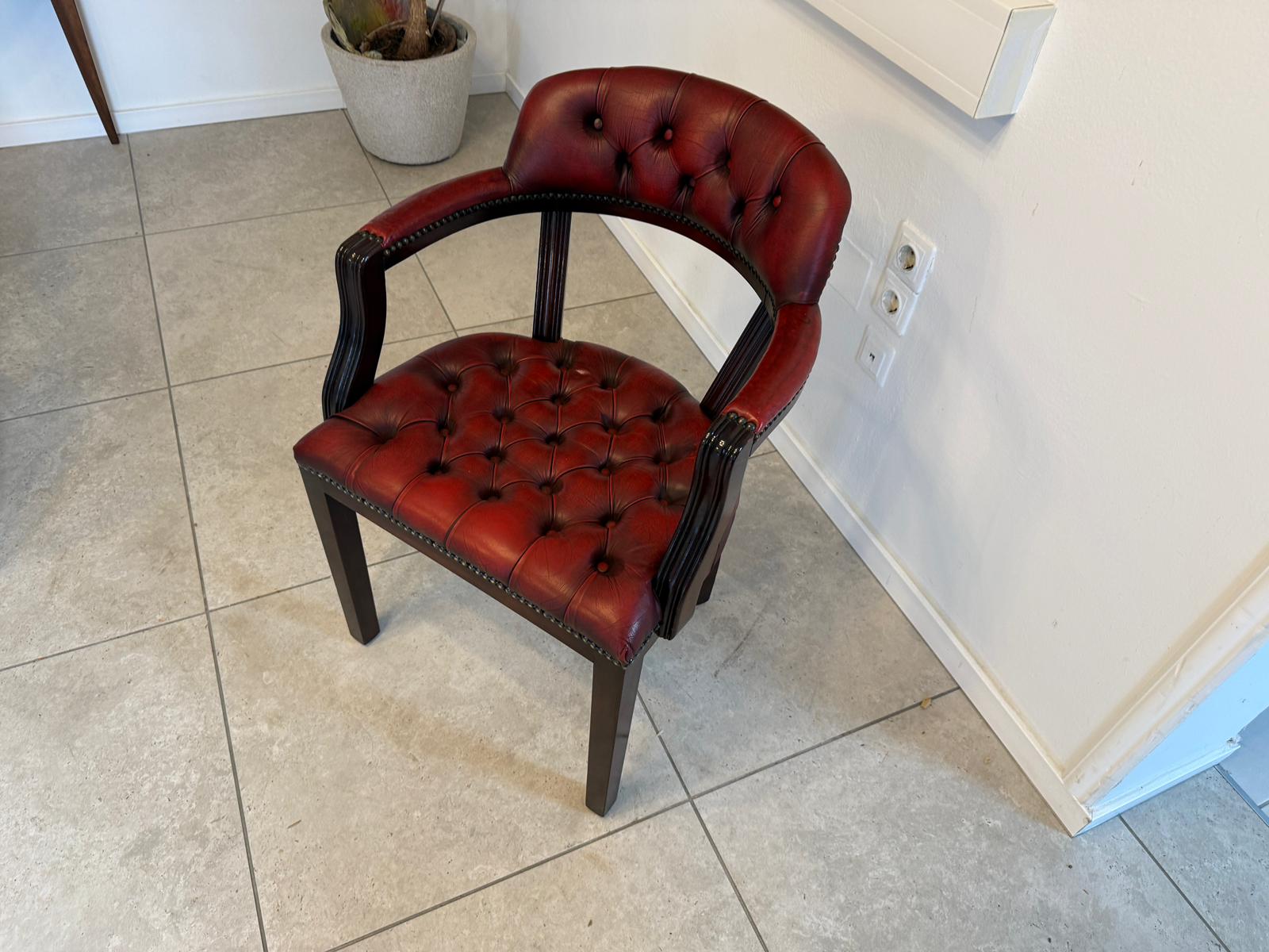 Chesterfield Fauteuill Ledersofa Clubfauteuil Ledersessel  1 Stück D1093