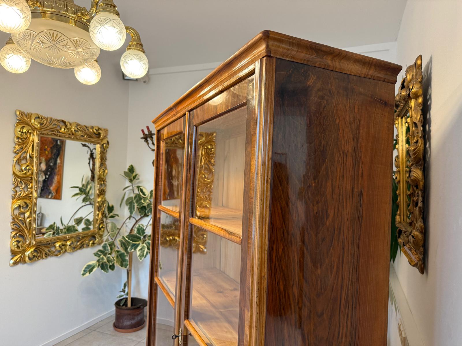 Sale Restaurierte Biedermeier Vitrine Bücherschrank Glasschrank G2046