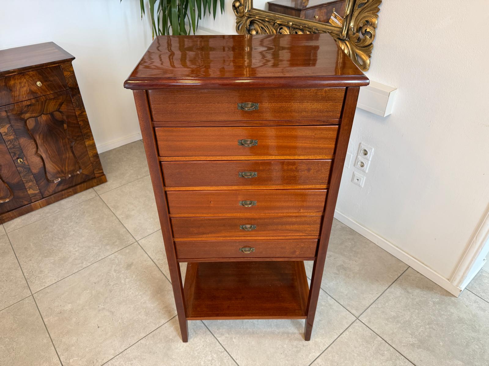 Jugendstil Aktenschrank Büroschrank restauriert Eichenholz D2476