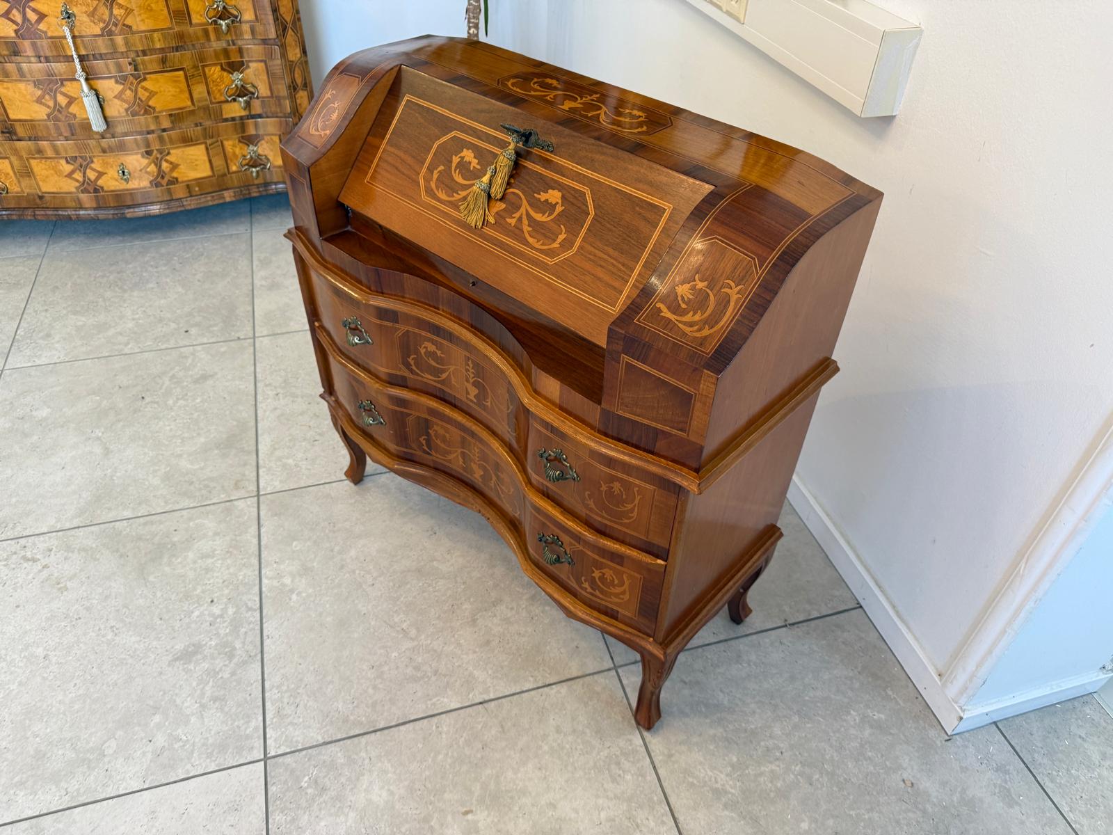 Sekretär Schreibsekretär Barockstil Marketerien D2808