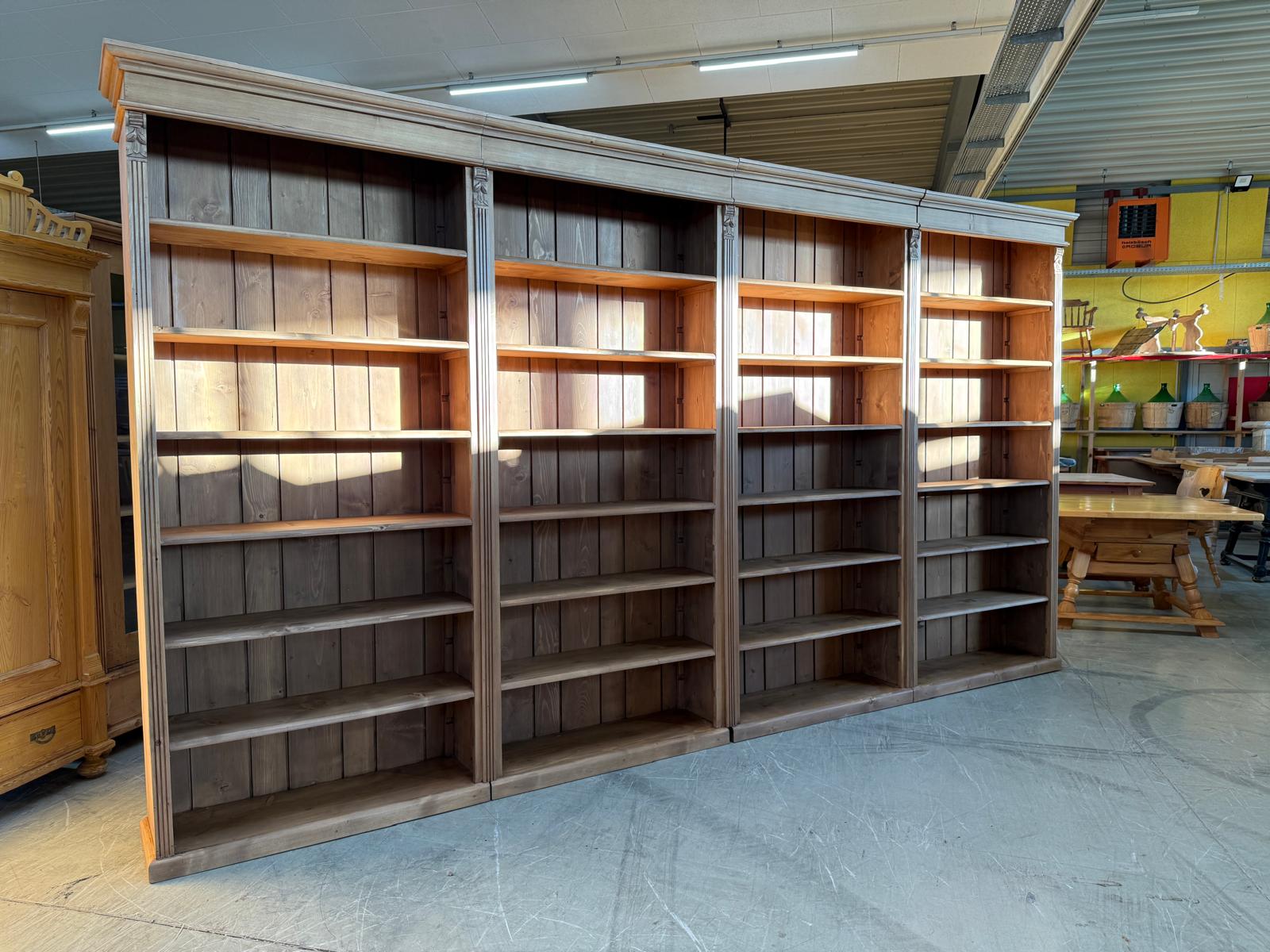 Grosses Bücherregal Stellage Bücherschrank Bauernkasten Bücherwand G2407