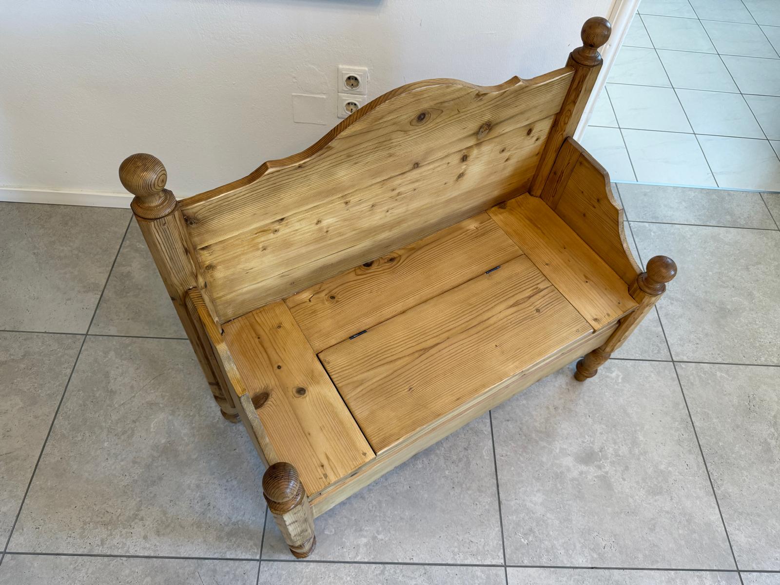 Uriges 2er Bankerl Gründerzeit Bank Bankerl Sitzbank Holzbankerl  G1931