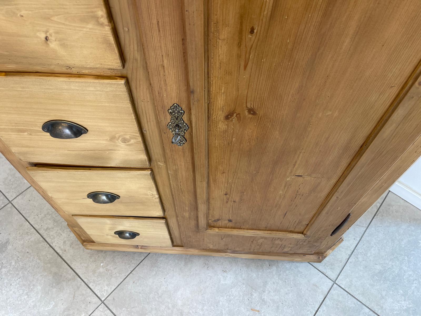 Uriger Biedermeier Brotschrank Almerschrank Vorratskasten Bauernkasten G1650