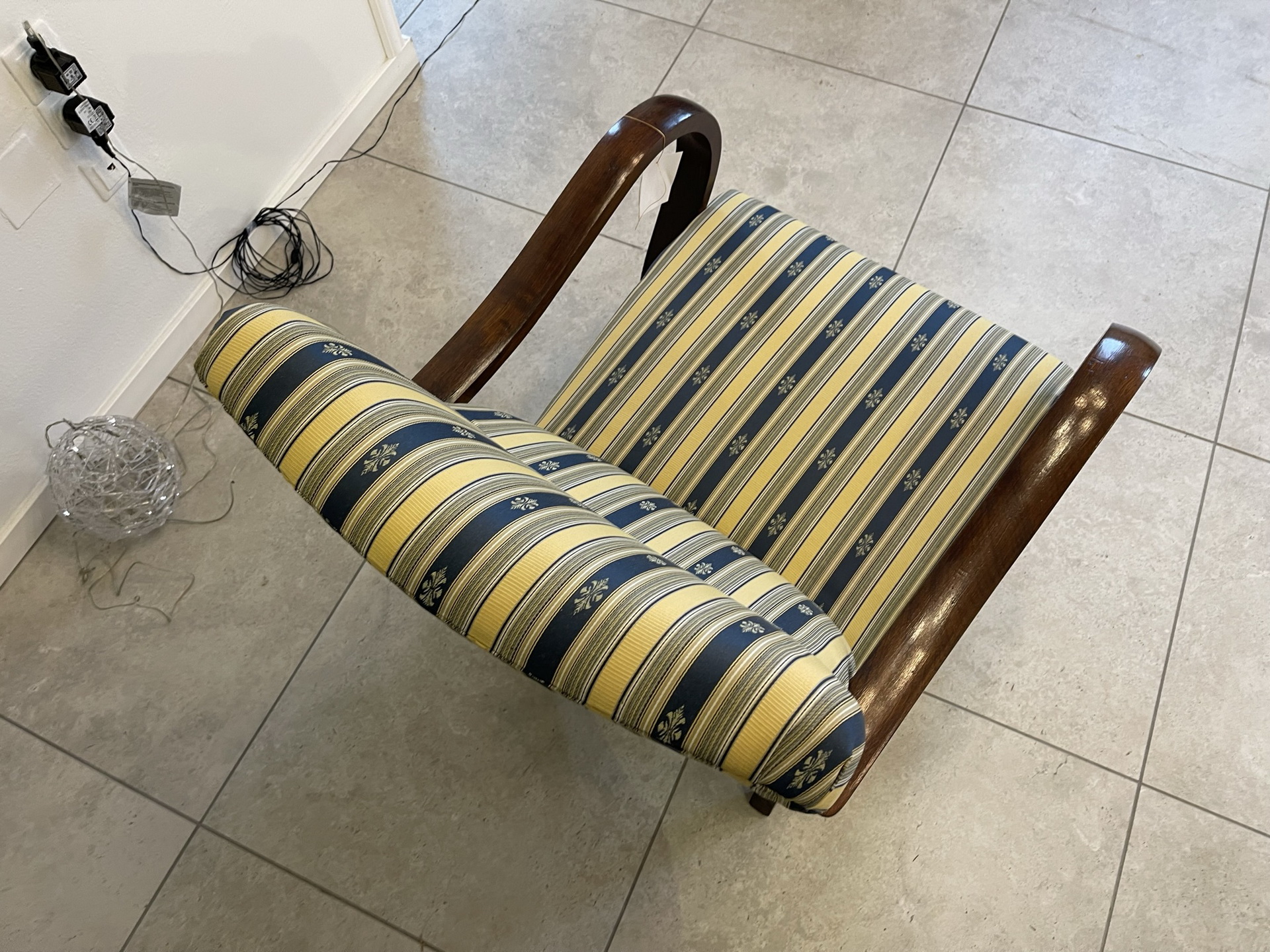 Biedermeier-Barock_43ZfCtFqcJ0ATyH Art Deco Fauteuil Armchair Halabala, neu gepolstert, massives Buchenholz, i1754