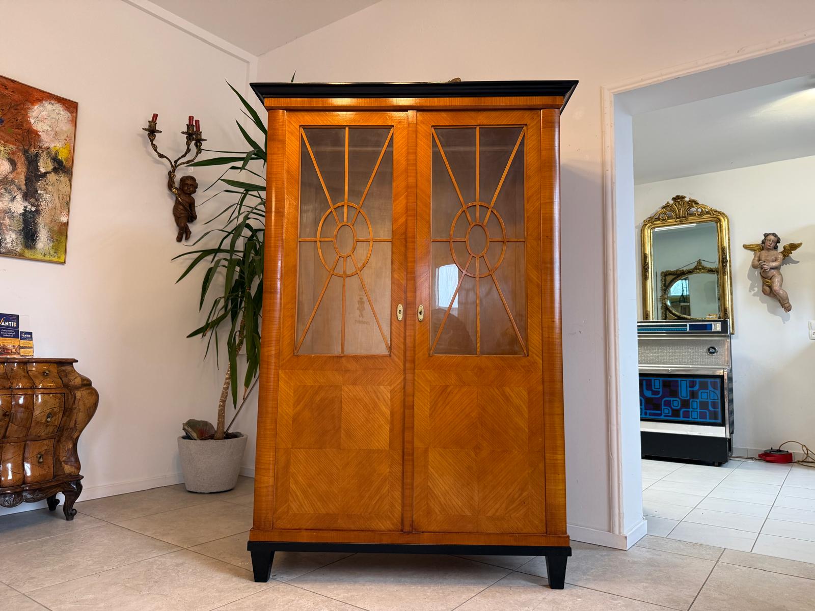 Jugendstil Bücherschrank Kasten Vitrine SALE Original D1154