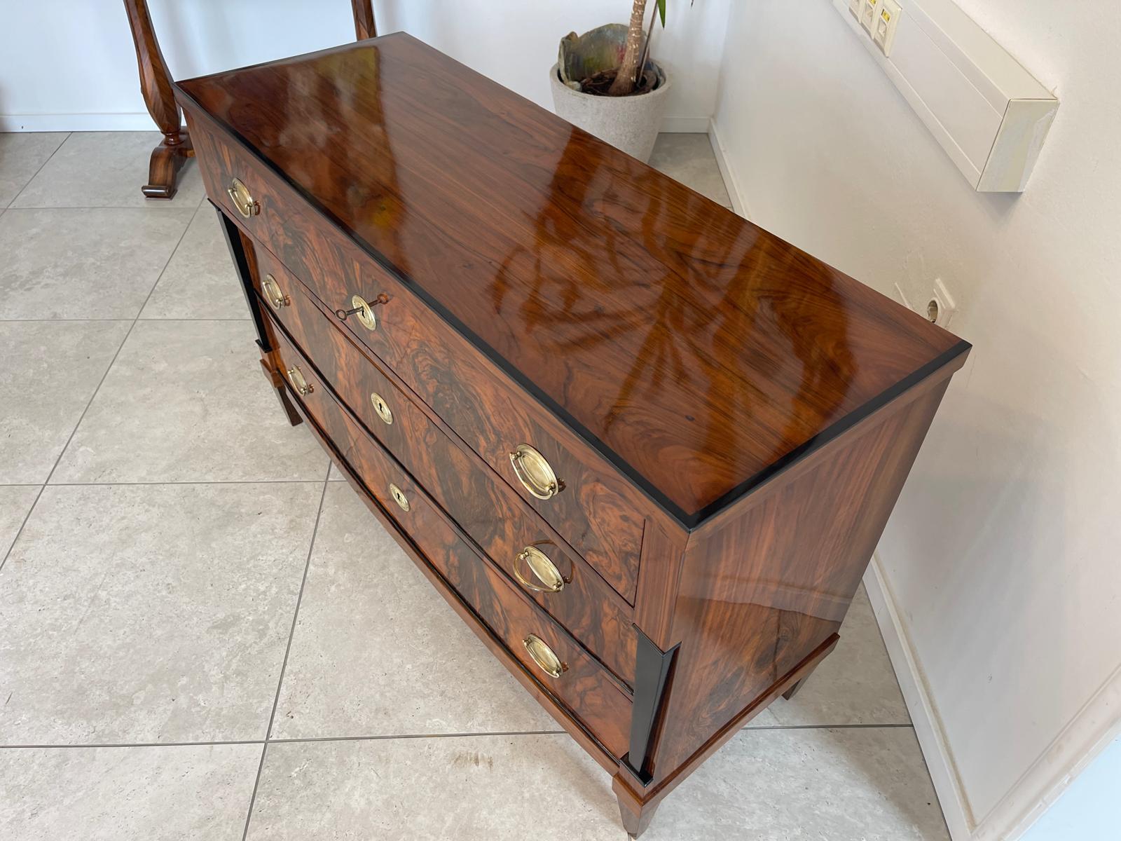 Sale Restaurierte Biedermeier Kommode Schwarze Lasenen Antiquität G1676-1