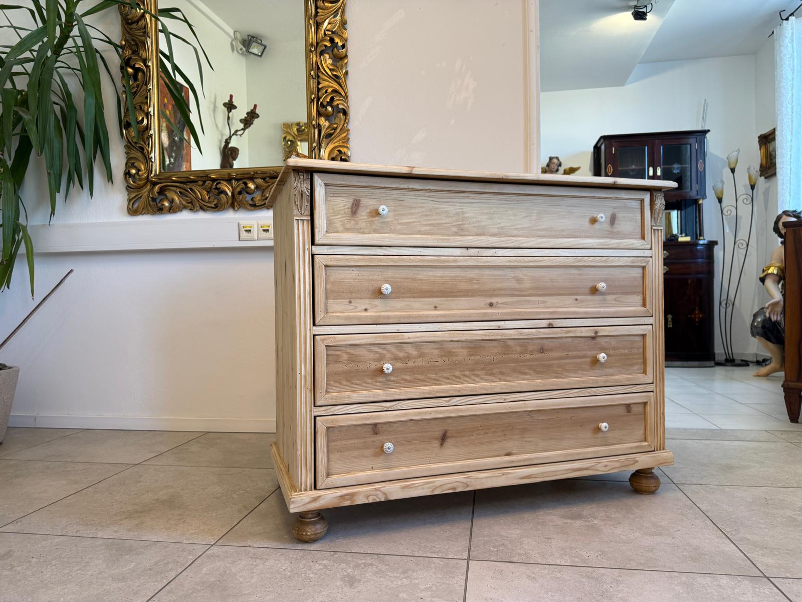 Bauernkommode Apothekenschrank 4 Ladenkommode Ladenschrank Weichholz D2420
