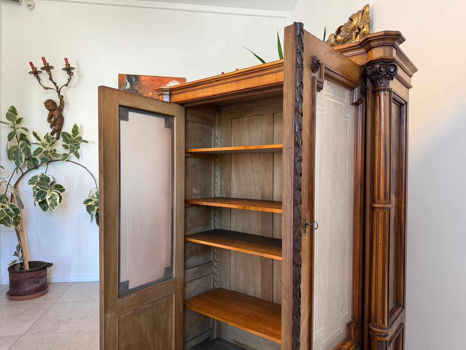 Originale Gründerzeit Anrichte Schrank Vertiko Schrank G1996