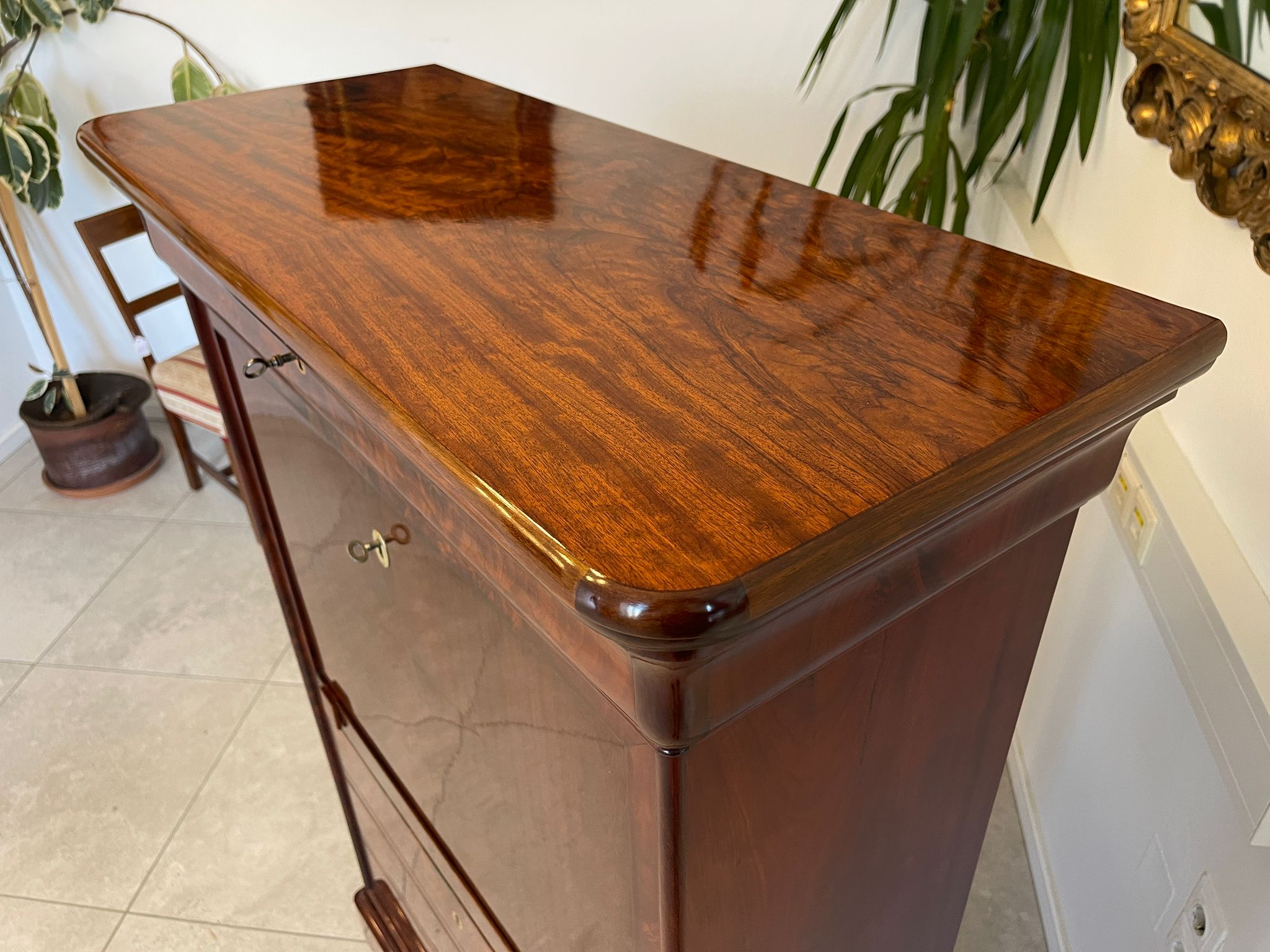 Sale Restaurierter Spätbiedermeier Standsekretär Schellack G1069