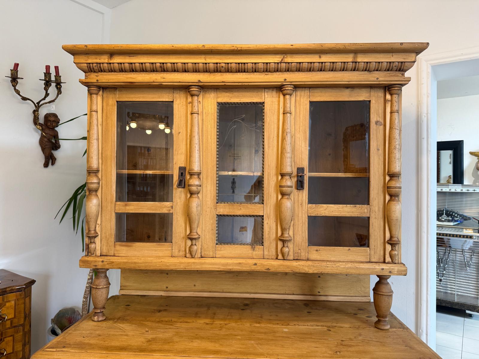Originale Gründerzeit Küchenkredenz Bauernschrank Bauernkredenz D2630