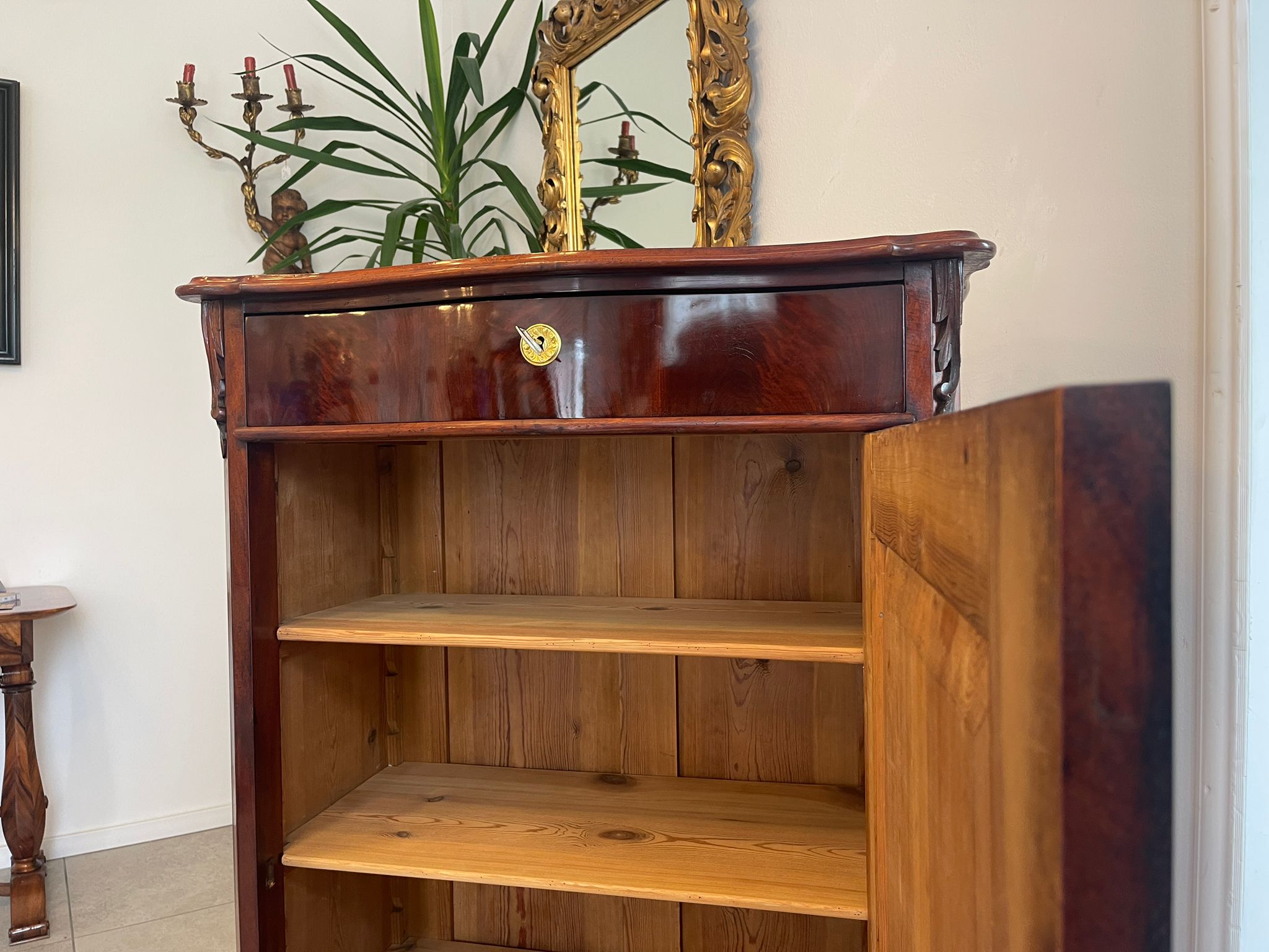 Spätbiedermeier Vertiko Halbschrank Antiqutität Rarität G1614