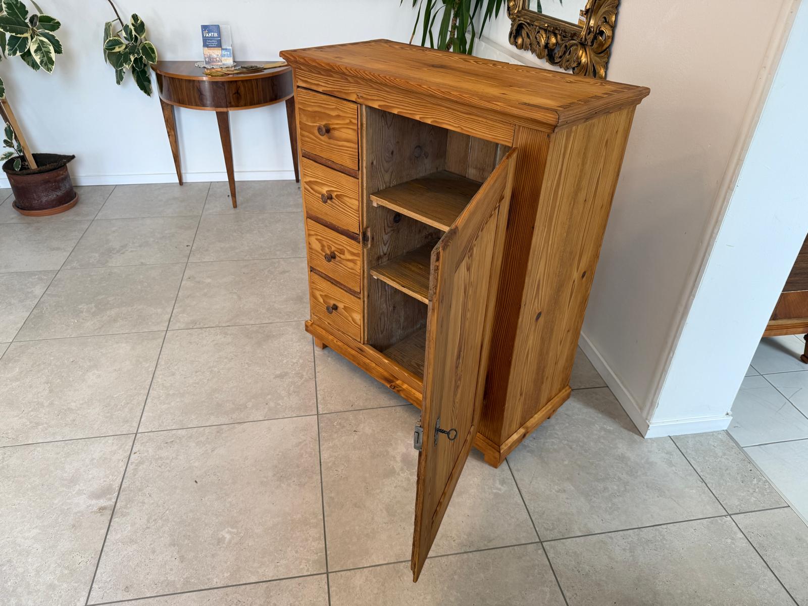 Brotschrank Almerschrank Speiskasten Bauernkasten Naturholzschrank Antik G2170