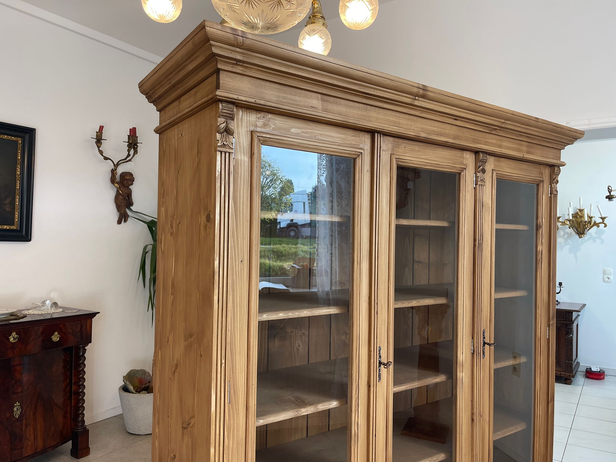 11daa1c3-2823-45a7-bb46-774e74635c66 Bauernvitrine Bücherschrank Ordnerschrank Bauernschrank A5442