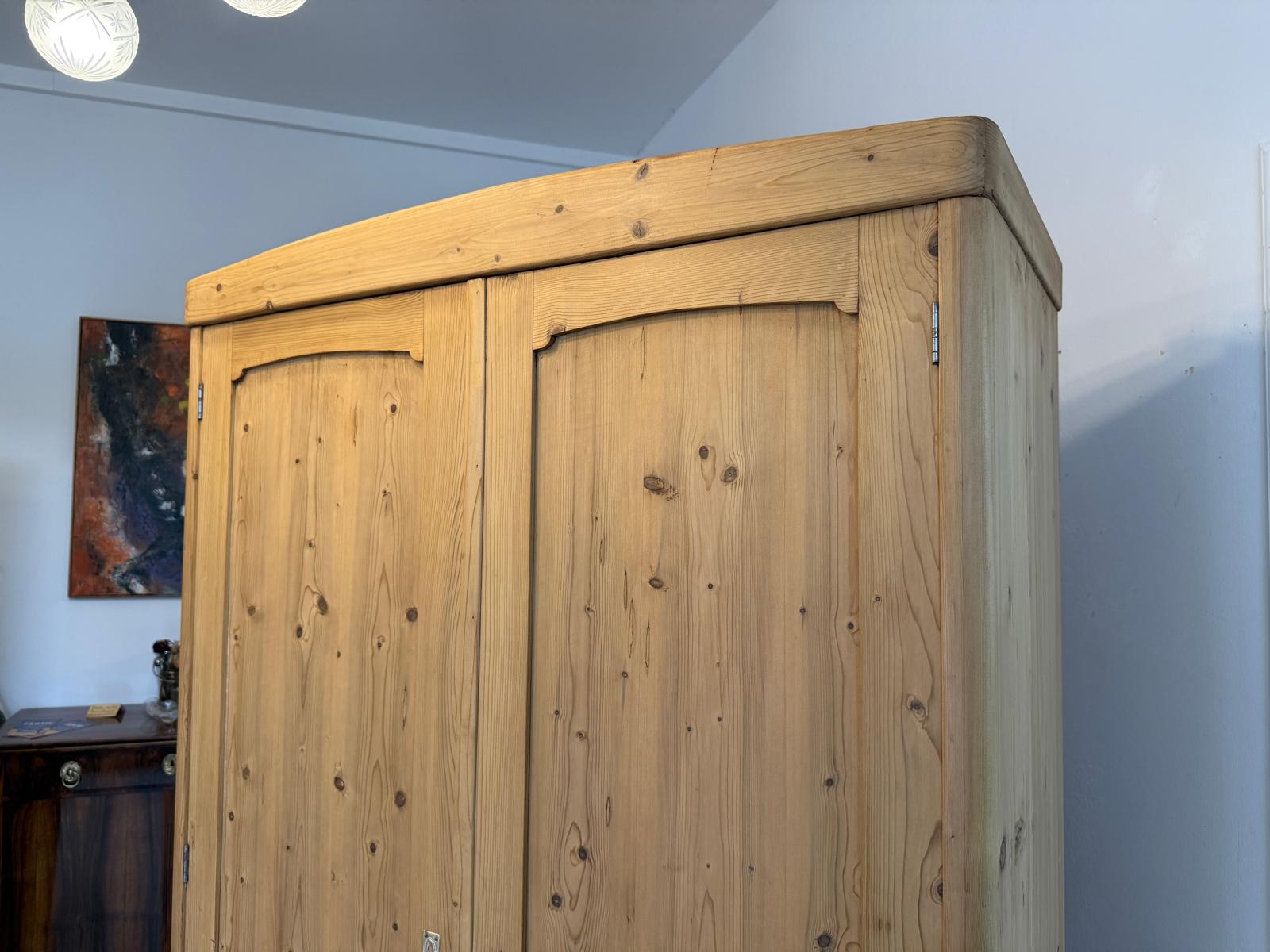 Jugendstil Bauernschrank Naturholzschrank Antik G2126