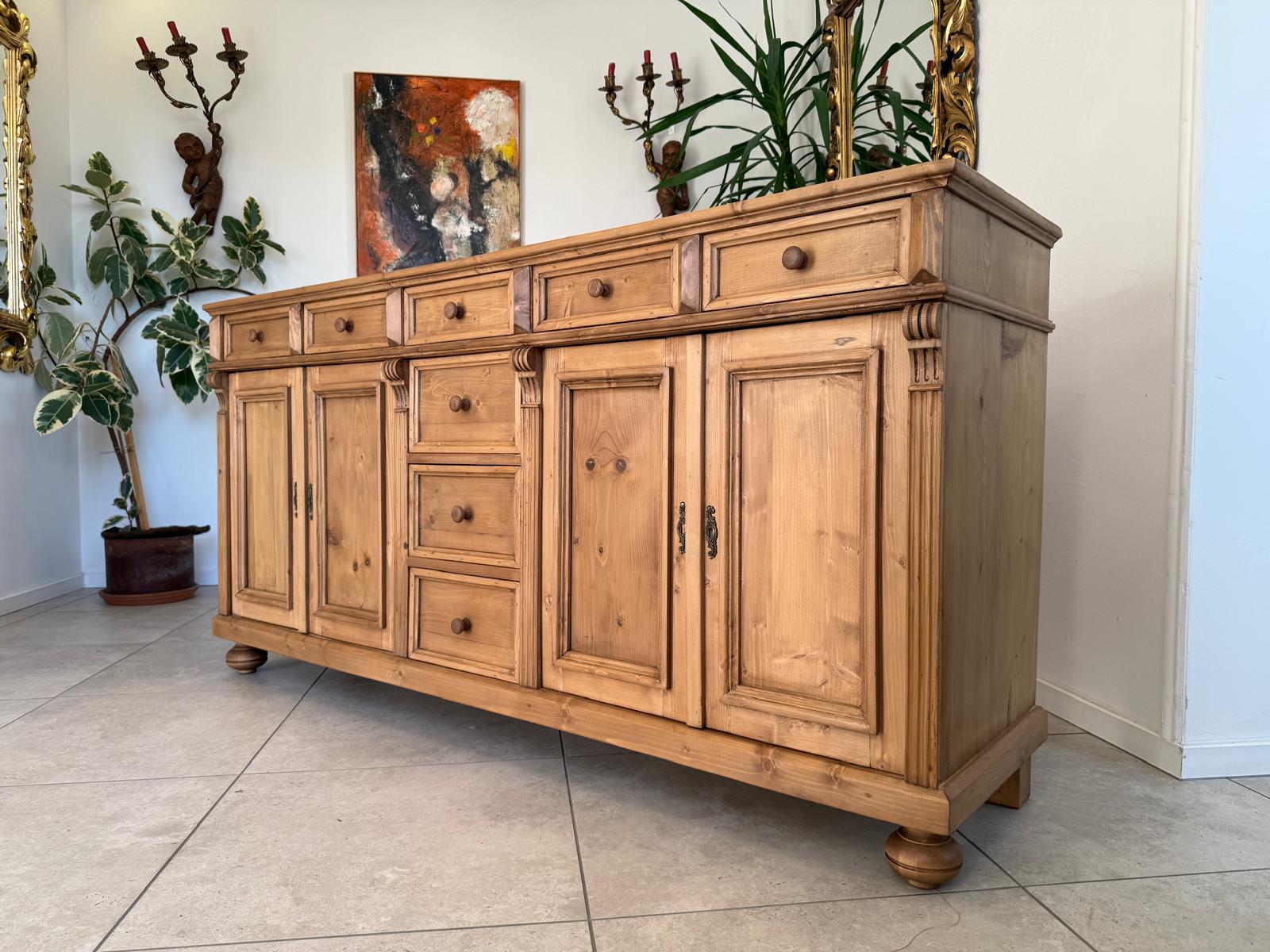 Massiver Apothekenschrank 8 Ladenkommode Ladenschrank G2291