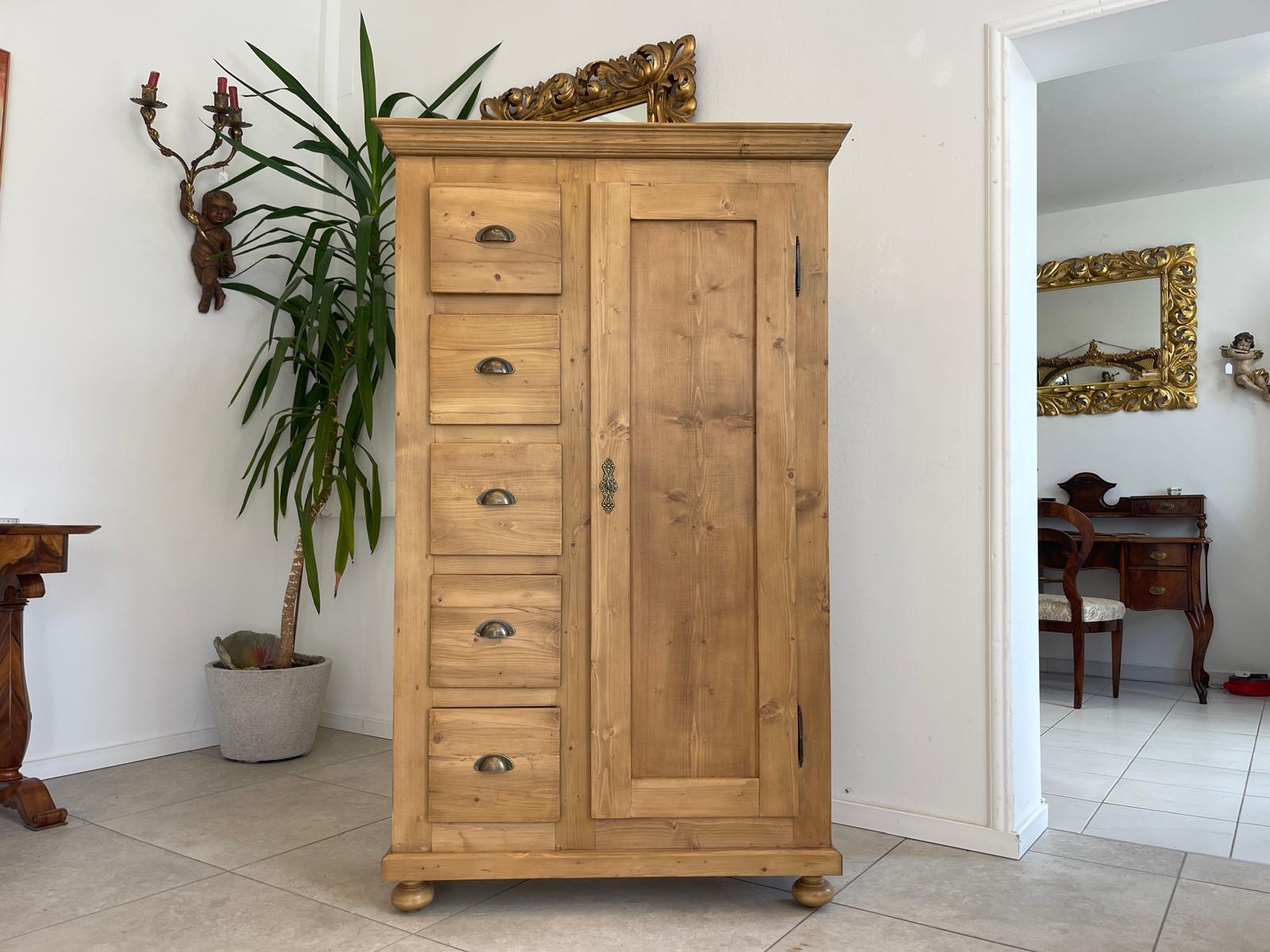 Antiker Biedermeier Brotschrank Almerschrank Vorratskasten Bauernkasten G1657