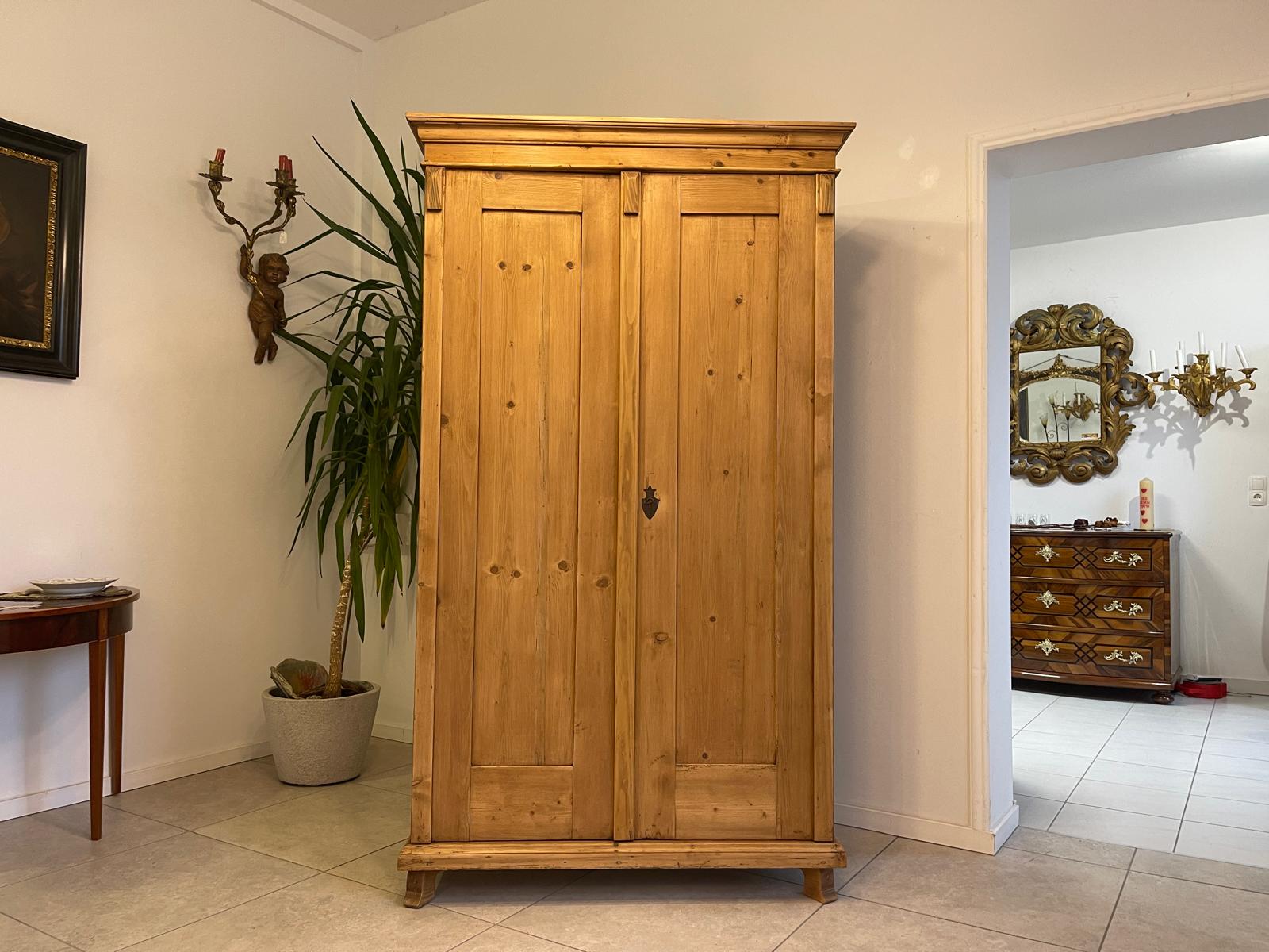 Jugendstil Bauernschrank Naturholzschrank A5135