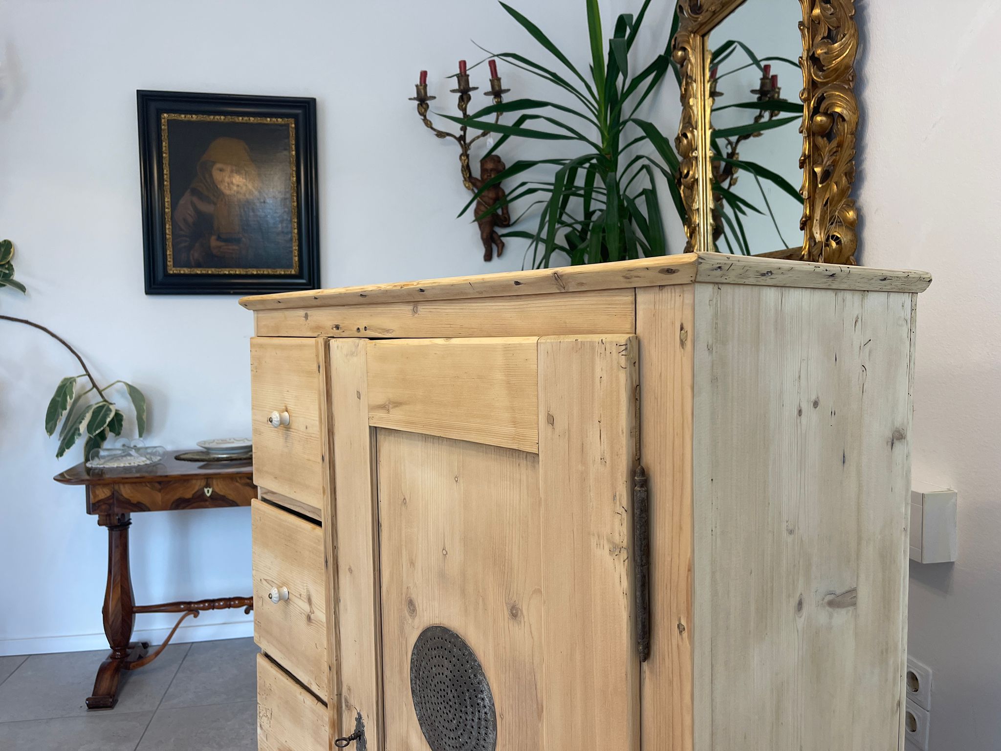 Brotschrank Almerschrank Speiskasten Bauernkasten Naturholzschrank G1611