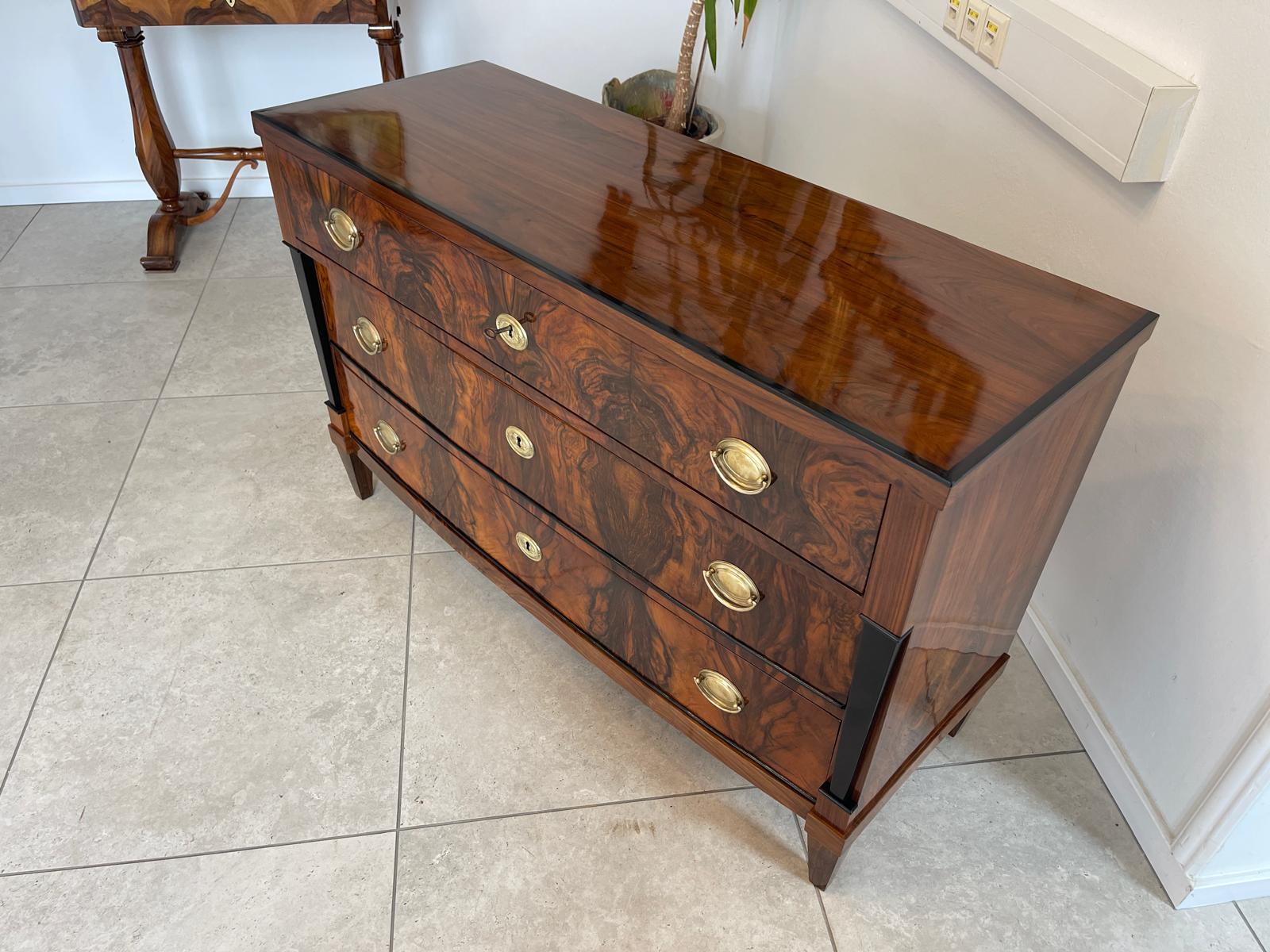 Sale Restaurierte Biedermeier Kommode Schwarze Lasenen Antiquität G1676-1