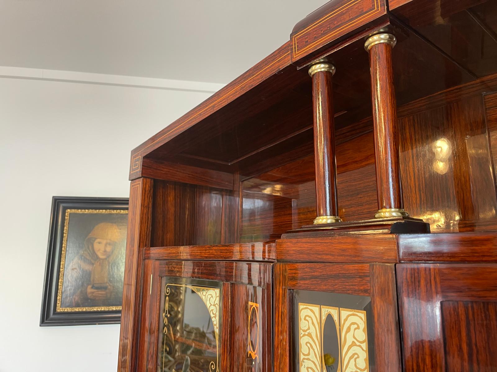 SALE Restauriertes Jugendstil Kredenz Etagere Bücherschrank Traum Antiquität G1640