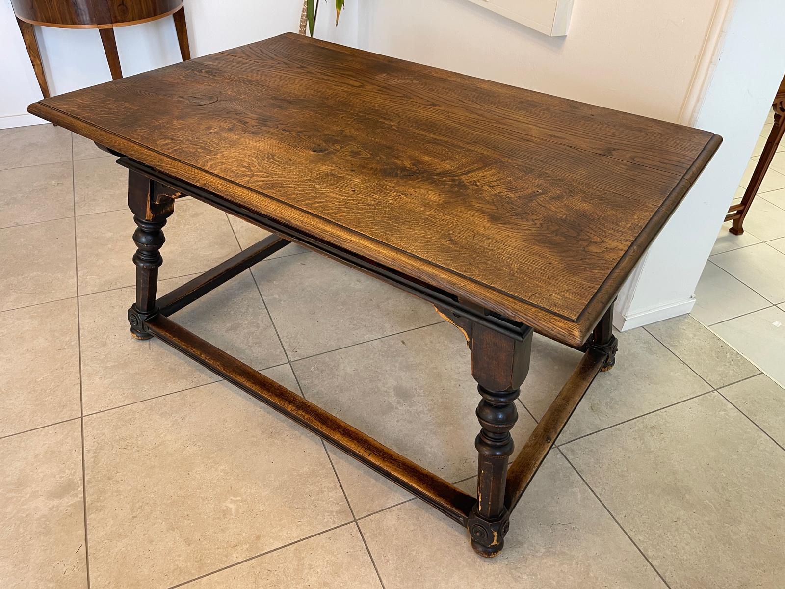 Uriger bäuerlicher Barocktisch Bauerntisch Urig Landhaustisch um 1800 G1122