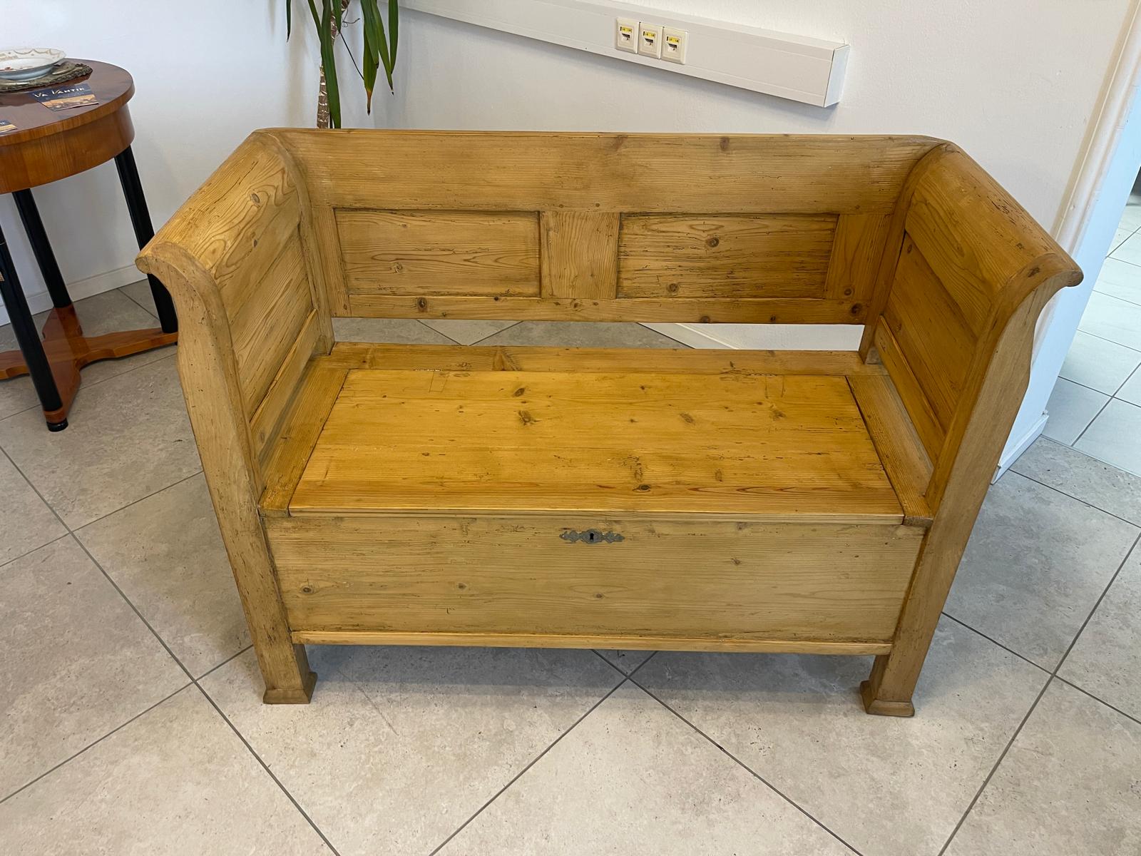 Provinzielle Bäuerliche Truhenbank Landhausbank Bankerl G1242