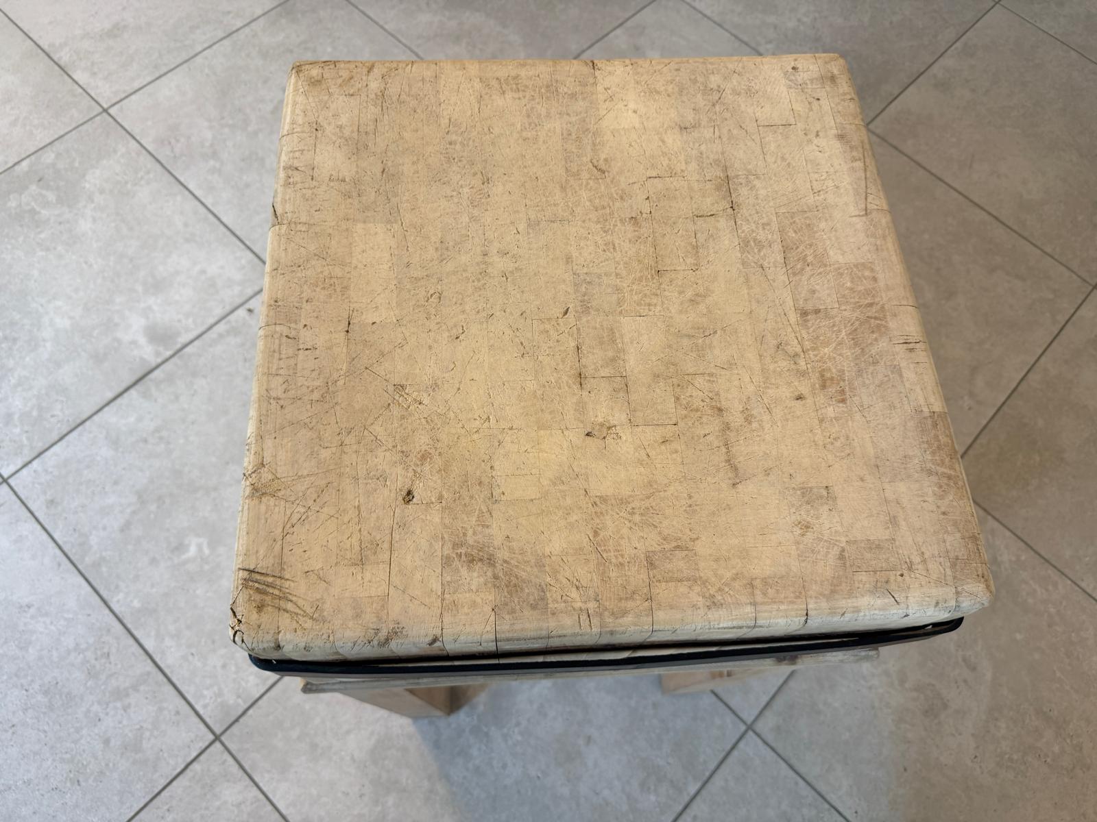 Ländlicher Bauerntisch Hacktisch Tisch Beistelltisch Antik G2263