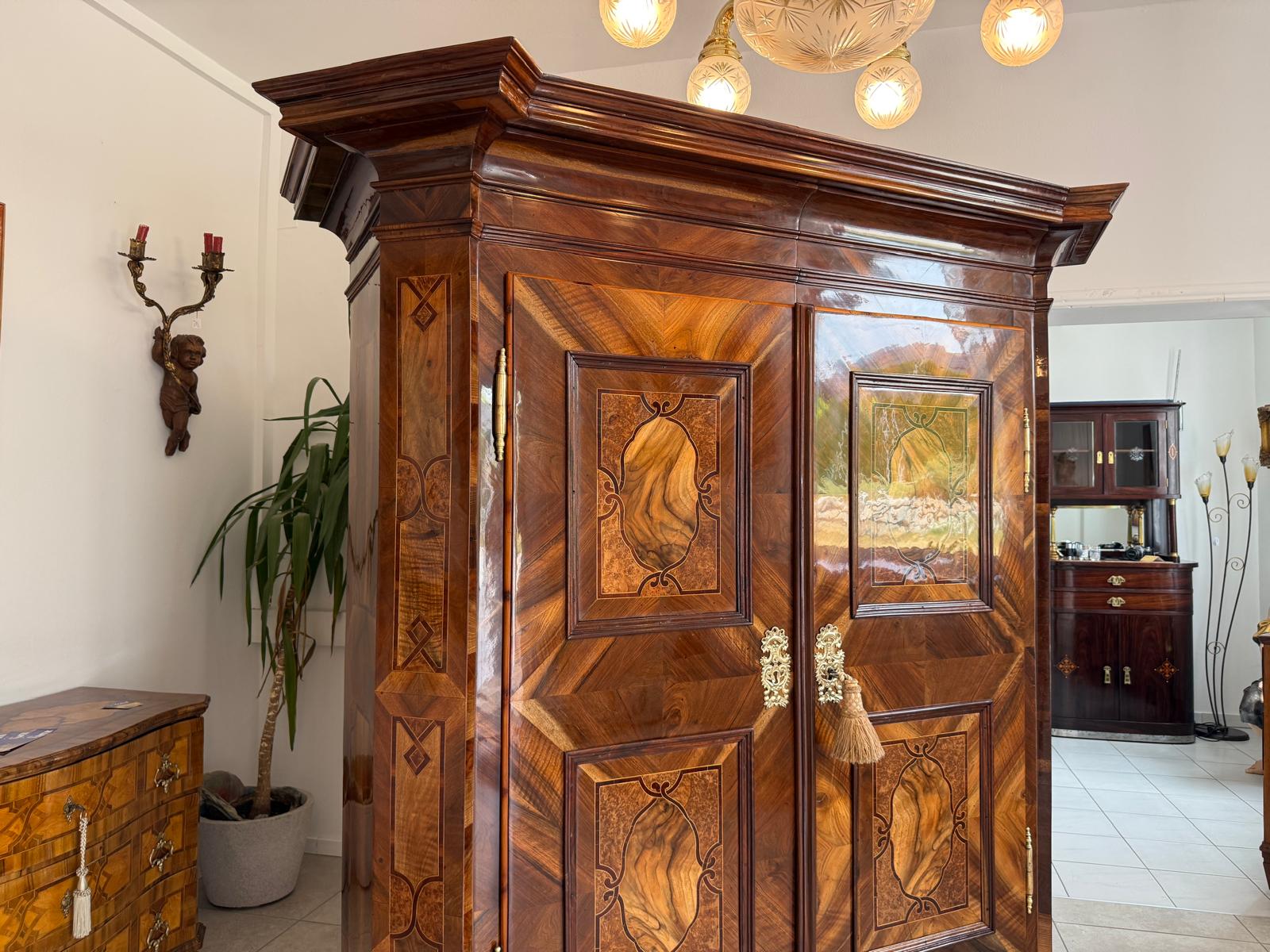 Barocker Hallenschrank Barockschrank Maria Theresienschrank Antiquitäte D2682