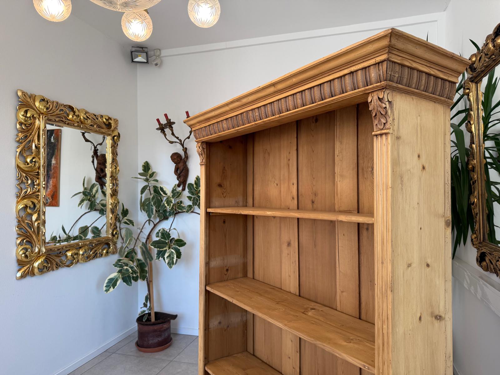 Altes Bauernregal Bücherregal Stellage Bauernschrank Naturholzmöbel G2287