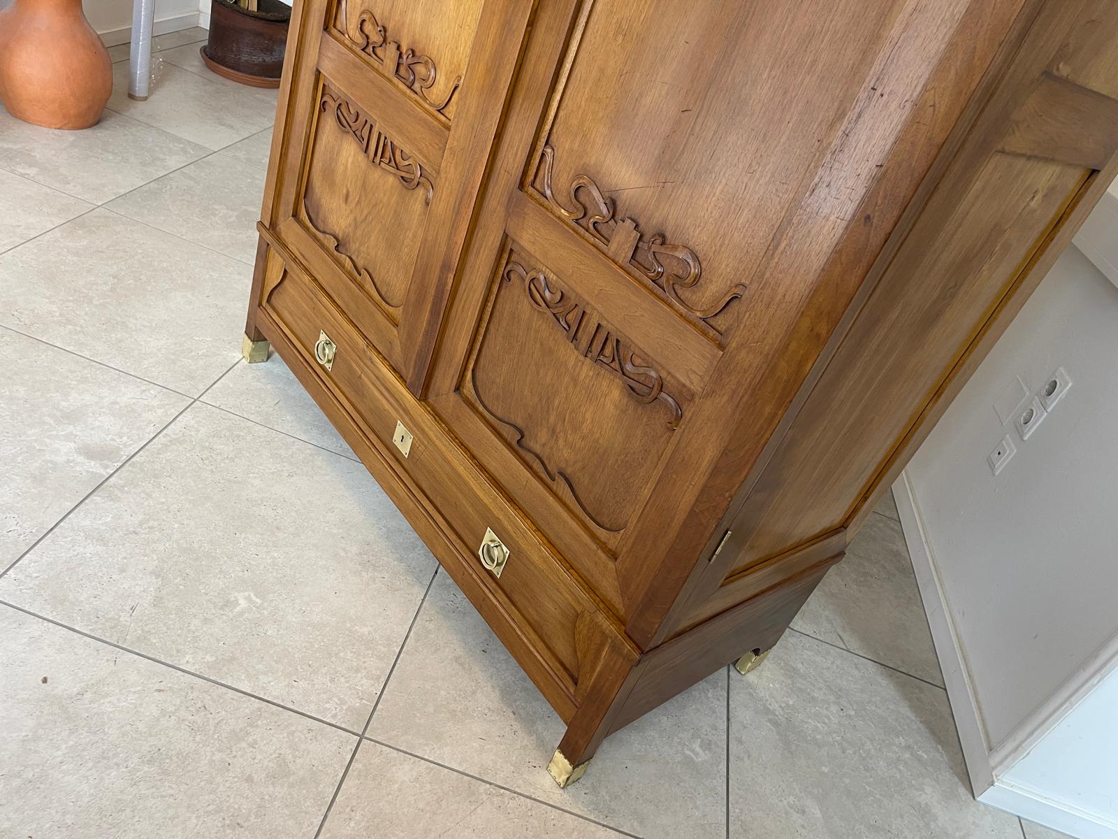 Jugendstil Schrank Kleiderkasten Jugendstil Bücherschrank G1515