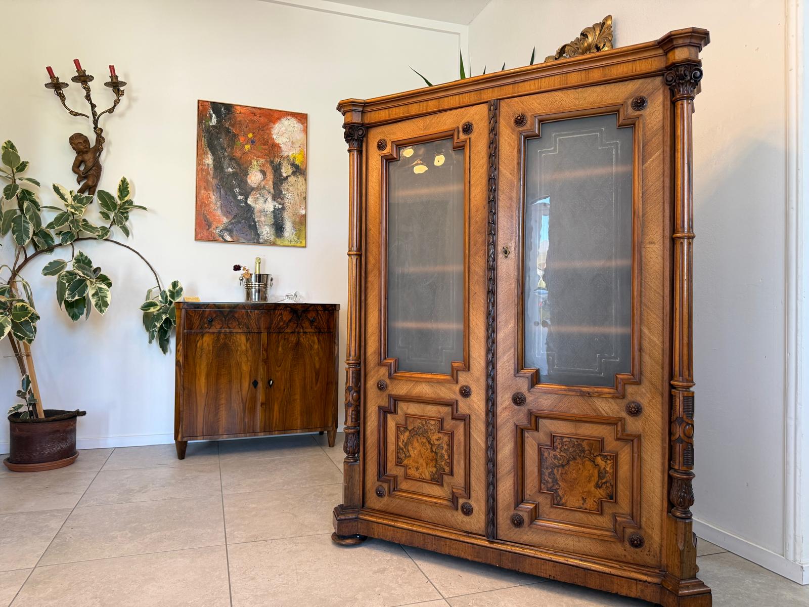 Originale Gründerzeit Anrichte Schrank Vertiko Schrank G1996