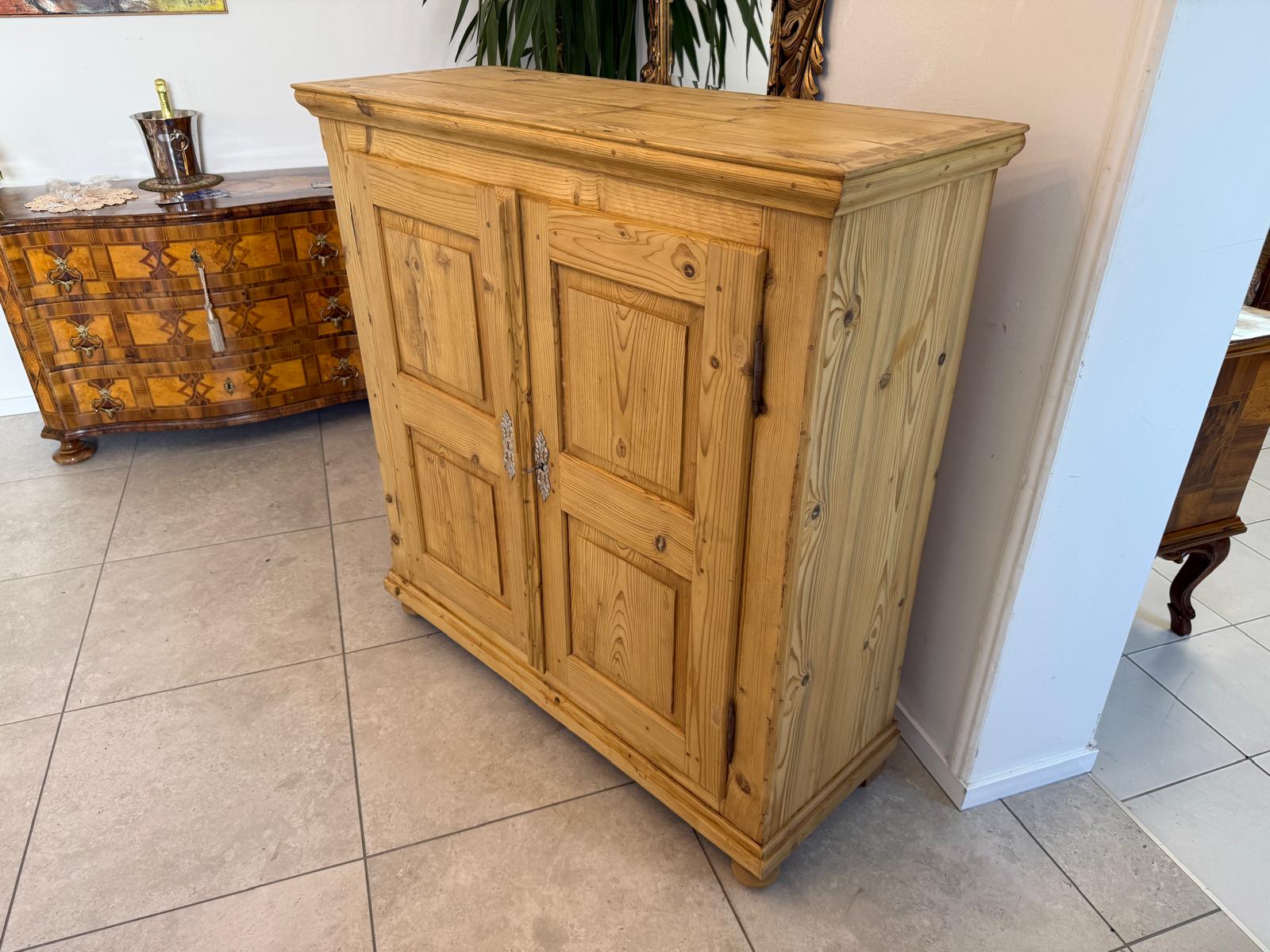 Biedermeier Halbschrank Vertiko Anrichte Weichholz Rstauriert D2642