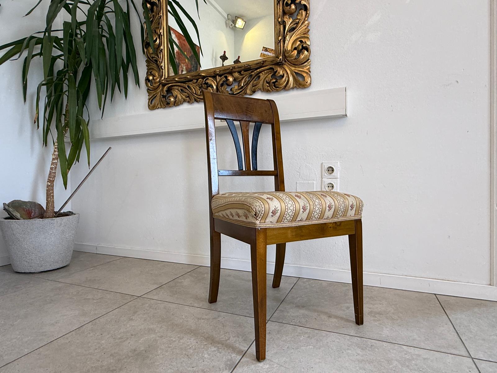 Originaler Biedermeier Sessel Antik Nussholz Antiquität D2419